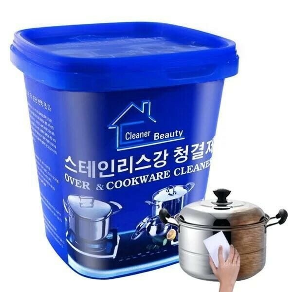 Stainless Steel Kitchen Cookware Cleaner Beauty Non Toxic Rust Remove Greaser