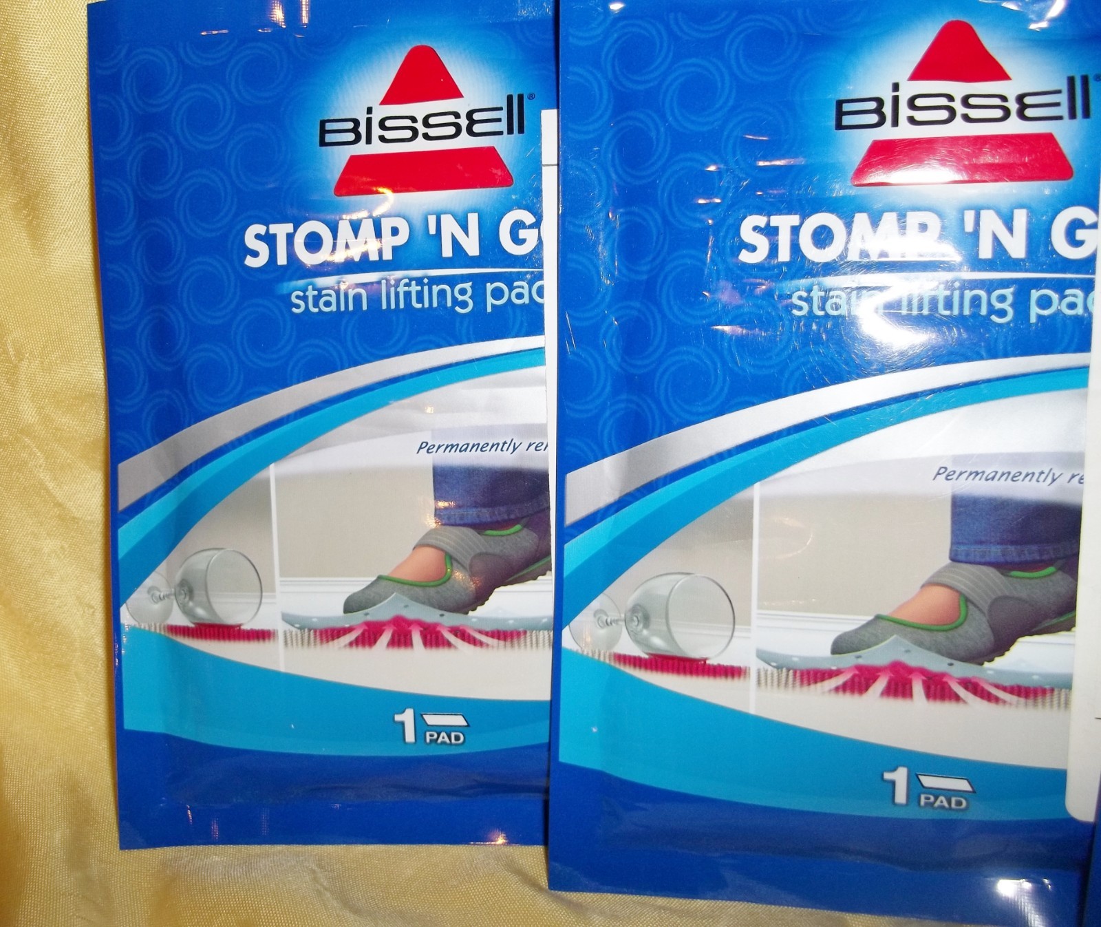 Bissell Stomp ‘n Go Stain Lifting Pads – Lot Of 4 carpet cleaner cleaning supply