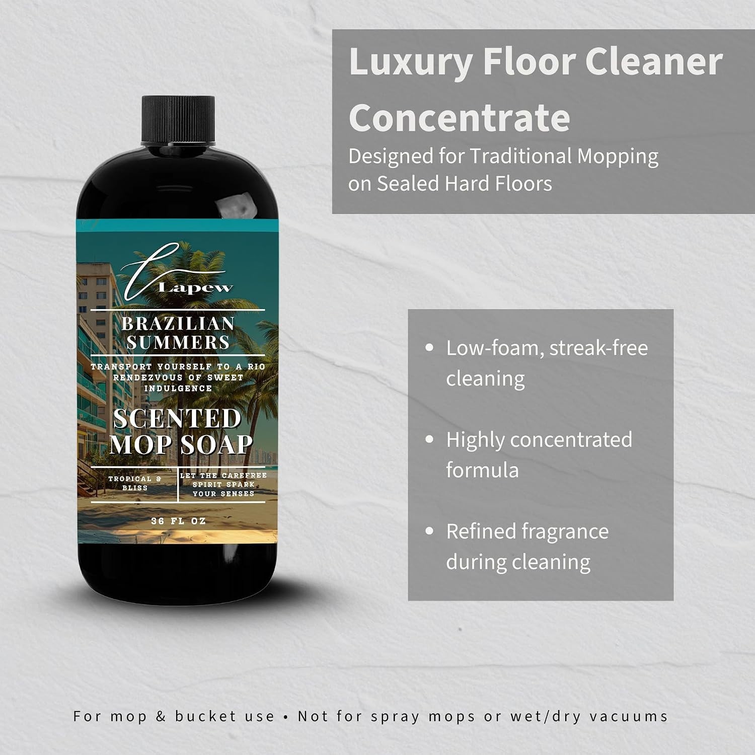 Brazilian Waves Floor Cleaner Concentrate – Low-Foam Formula