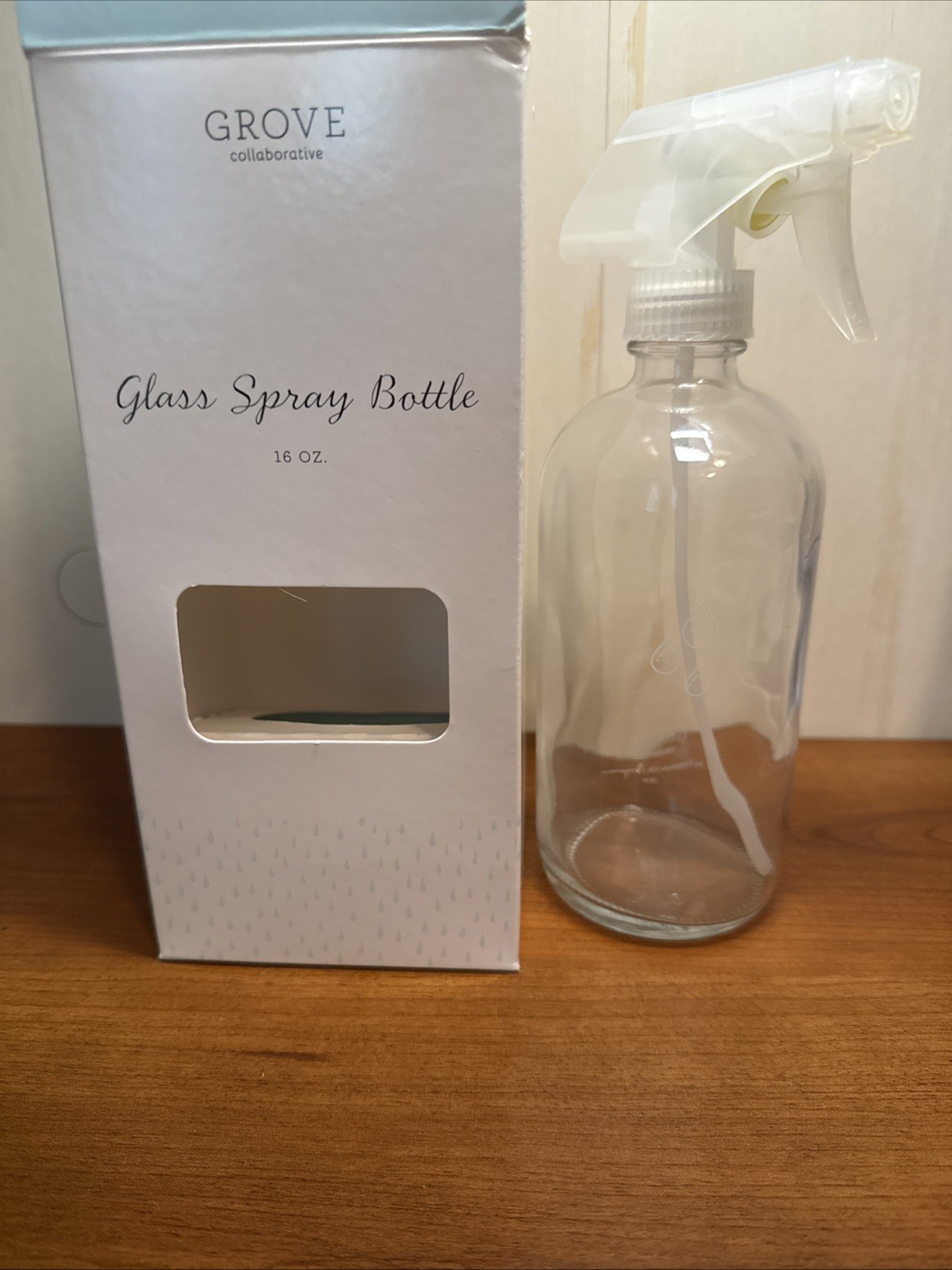 Lot 2 Grove Co Reusable Cleaning Glass Spray Bottles Brilliant White Tub & Tile