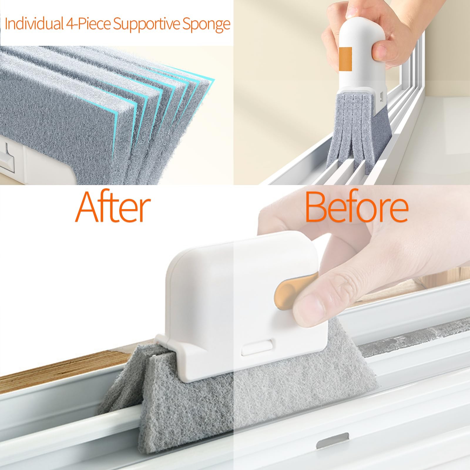 11PCS Window Track Cleaning Tools – Deep Clean Groove Gap Cleaning Brush Kit …