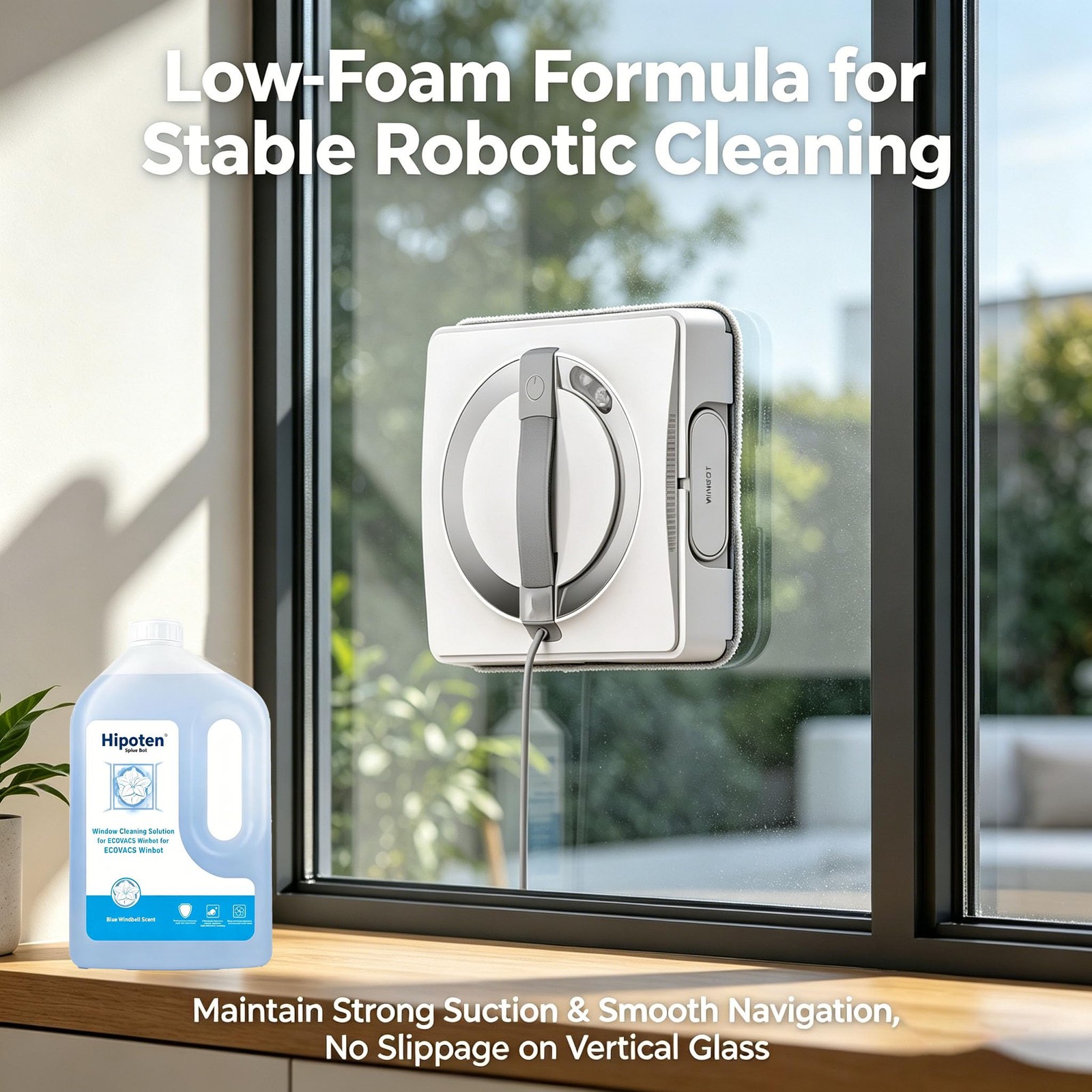 1L Window Cleaning Solution for ECOVACS Winbot W3/W2S/W2 PRO/W1/MINI Series -…