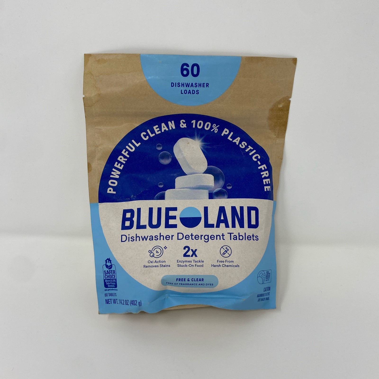 Blueland Dishwasher Tablets Refill Free & Clear 60 Loads (14.2 oz)