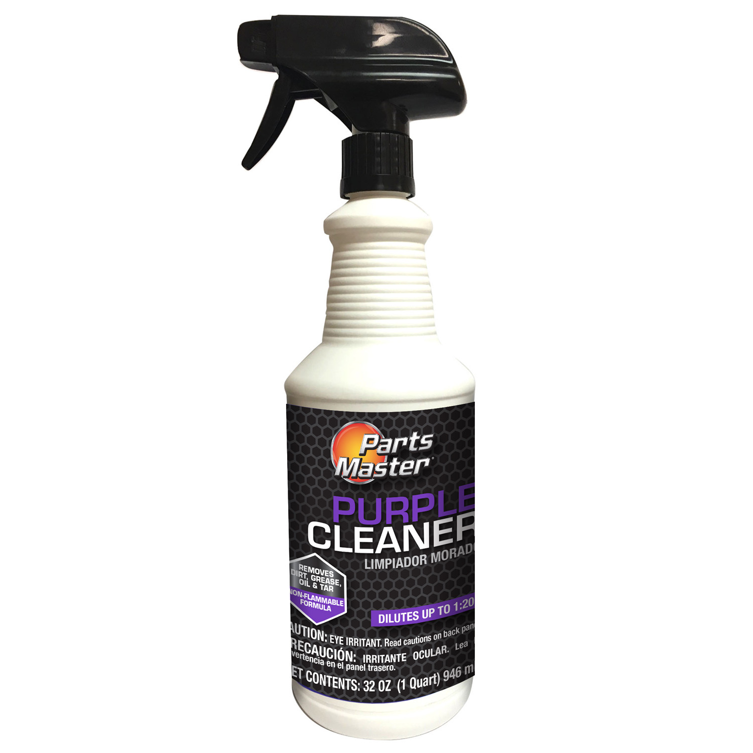 Parts Master Purple Cleaner Non-Flammable Removes Dirt, Grease 32 oz.