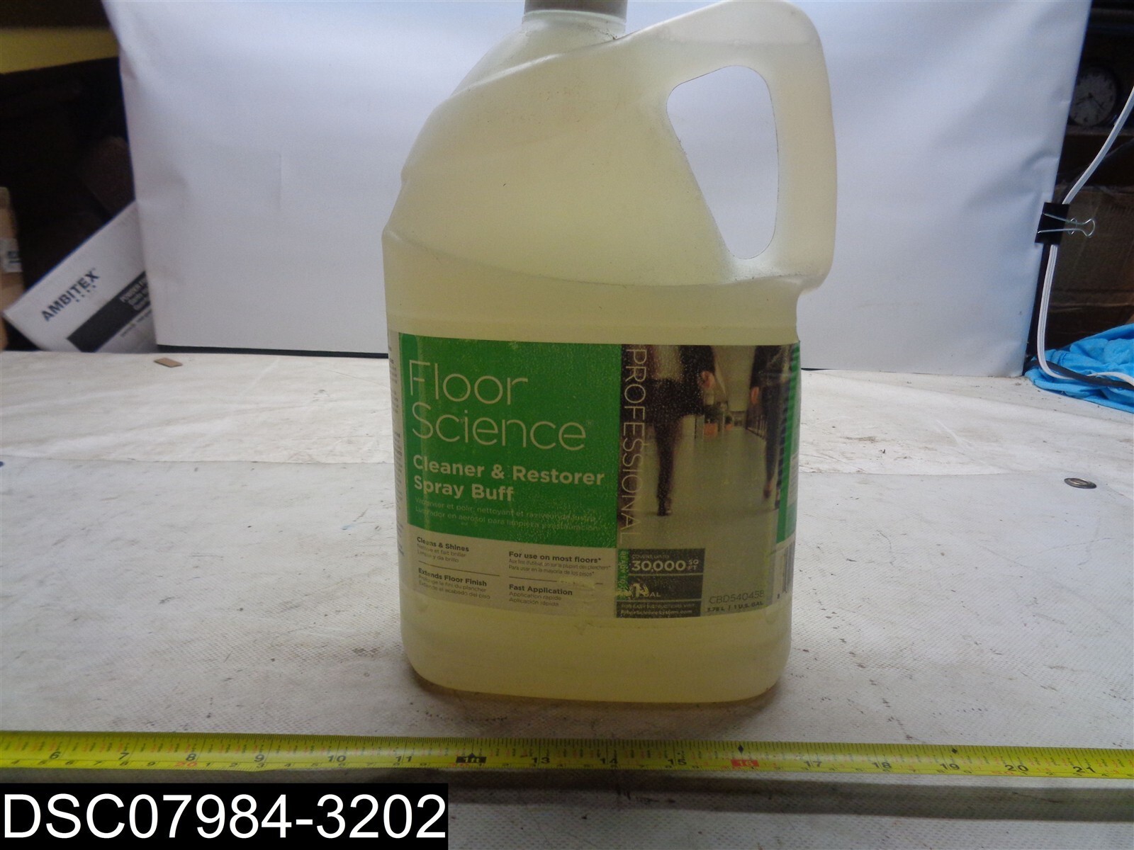 QTY= 2 Gallons (2 x 1 Gal) Floor Science Cleaner & Restorer Spray Buff CBD540458