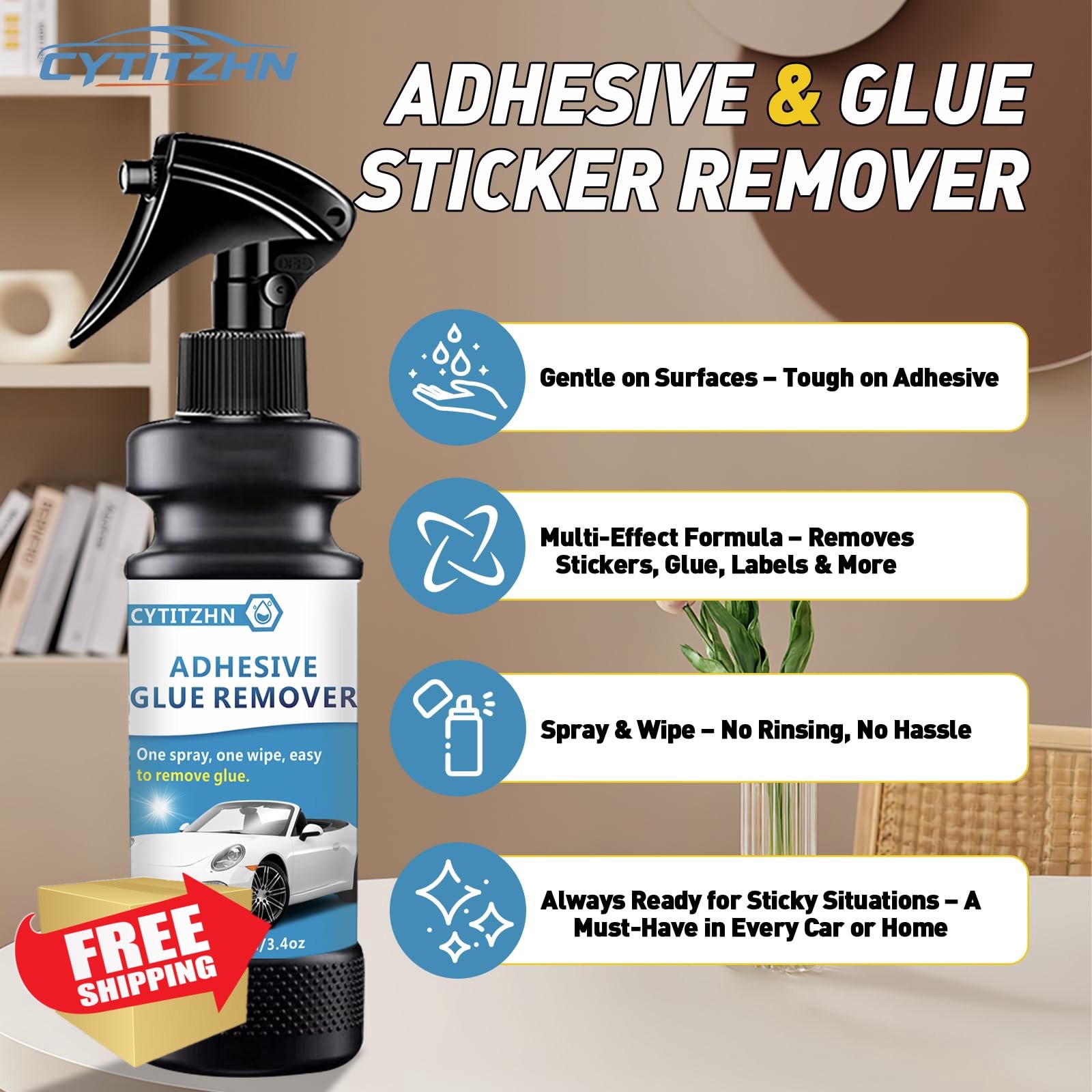 CYTITZHN Adhesive Remover Spray 3.4oz/100ml