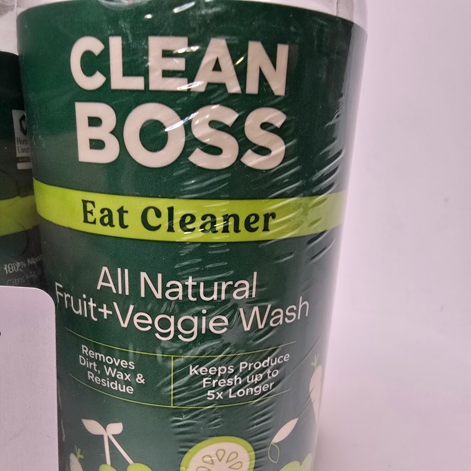 CleanBoss Eat Cleaner Triple-Action Fruit + Veggie Wash – 12 oz, Pack of 3