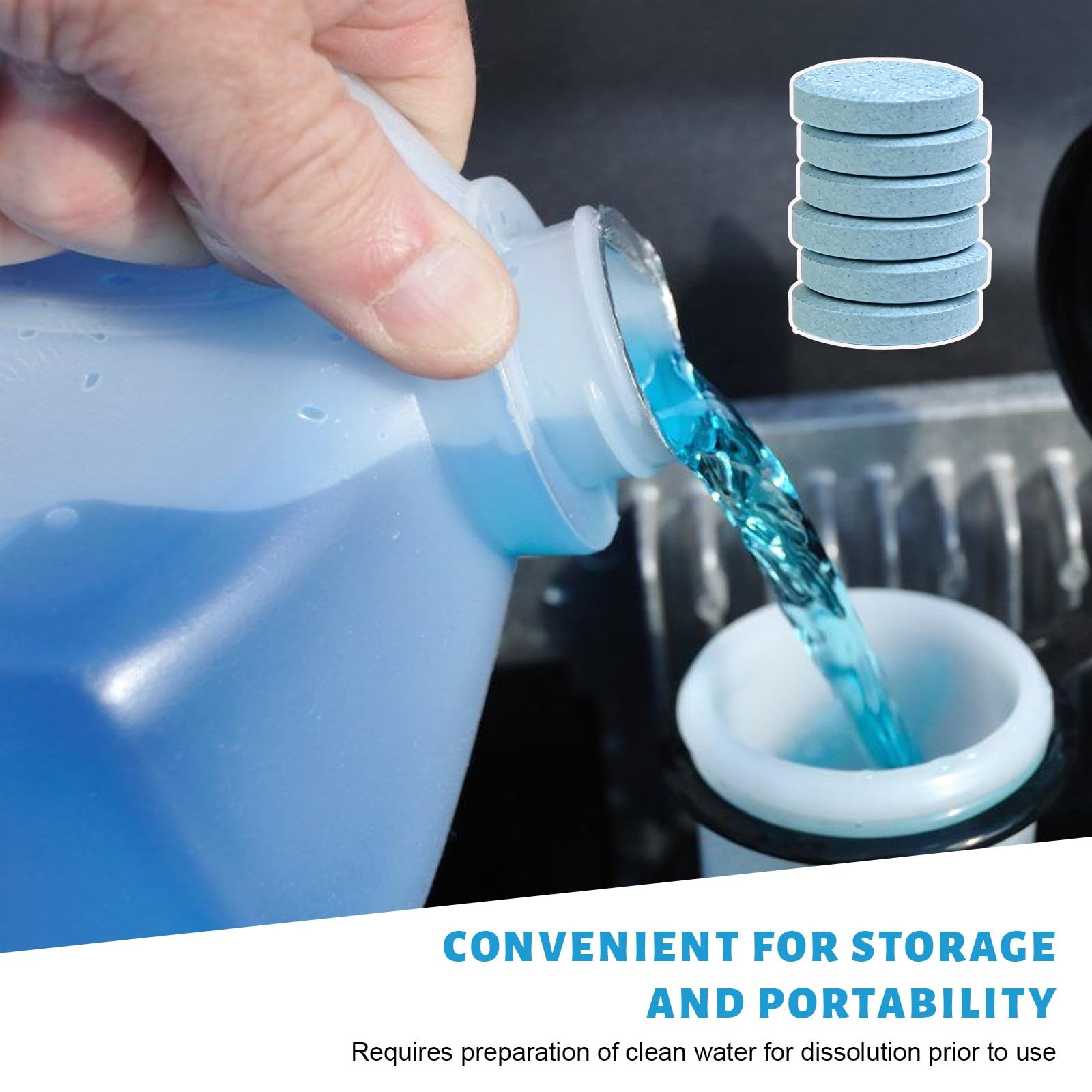 Pxobiug 50 PCS Car Windshield Washer Fluid Concentrate Tablets, Windshield Wi…