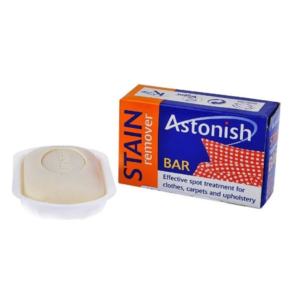 2x Astonish Stain Remover Bar Clothes Carpet Upholstery Pre Laundry Fabric 75g.