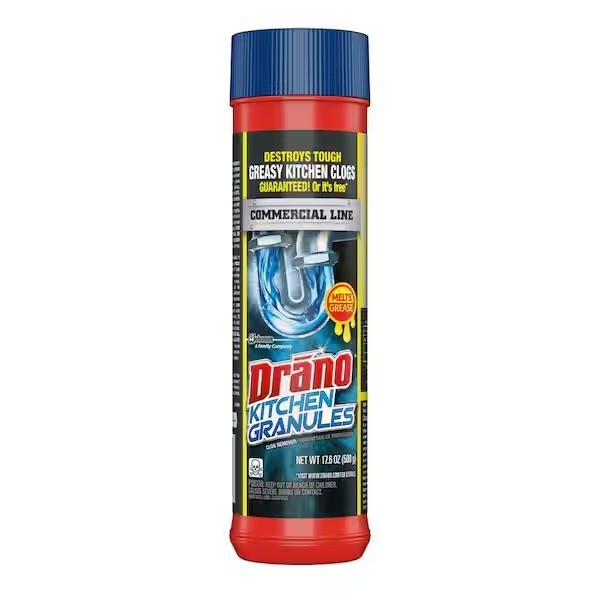 Kitchen Granules Drain Clog Remover and Cleaner Unclogs Grease Blockage 17.6 oz.
