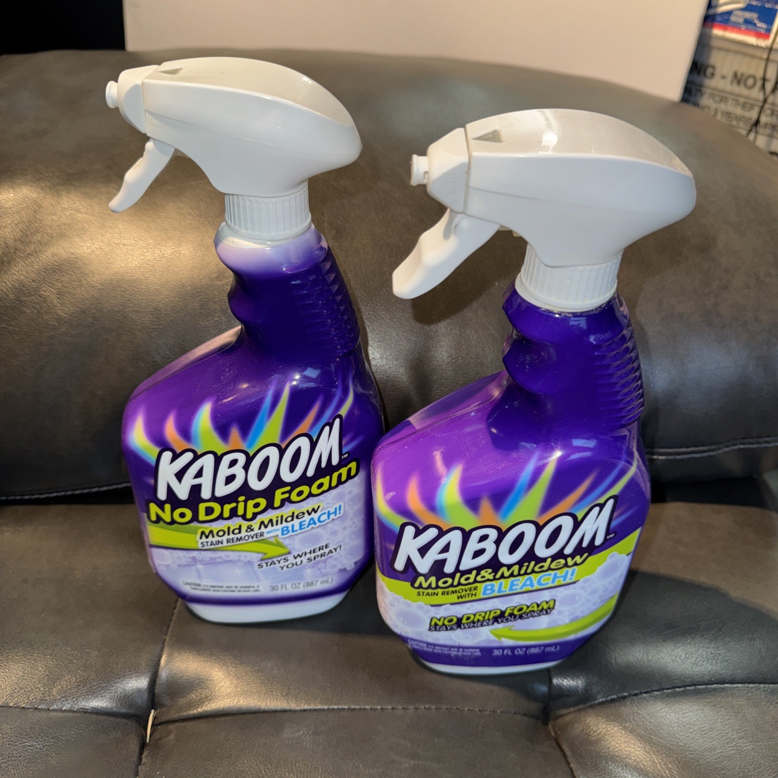 TWO (2) Old Formula KABOOM Mold & Mildew Shower Tub Tile Cleaner Full 32oz