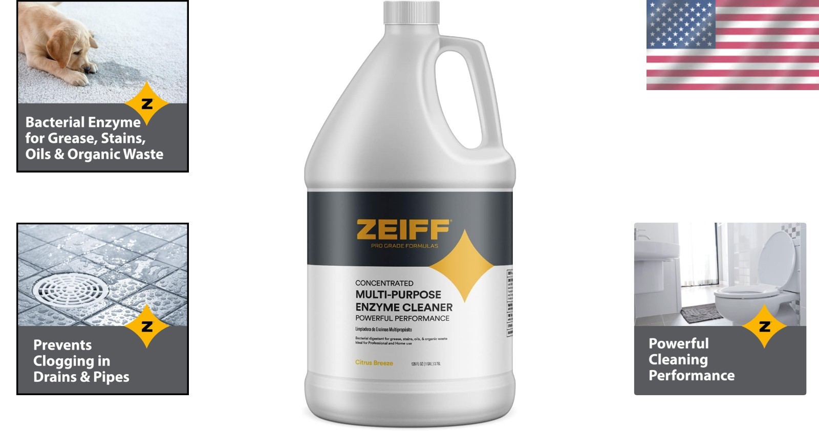 1 Gallon Multi-Surface Probiotic Cleaner – Powerful Pet Stain & Odor Solution