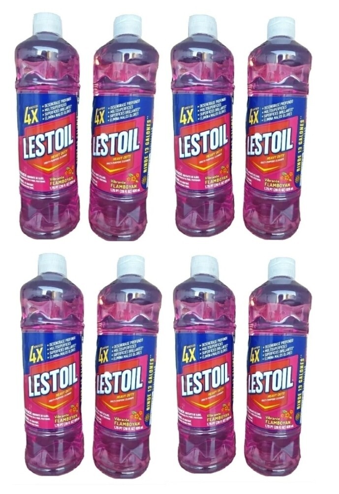 LESTOIL WILD FLOWER SCENT HEAVY DUTY MULTI-PURPOSE DEGREASER CLEANER 8pk-28oz.