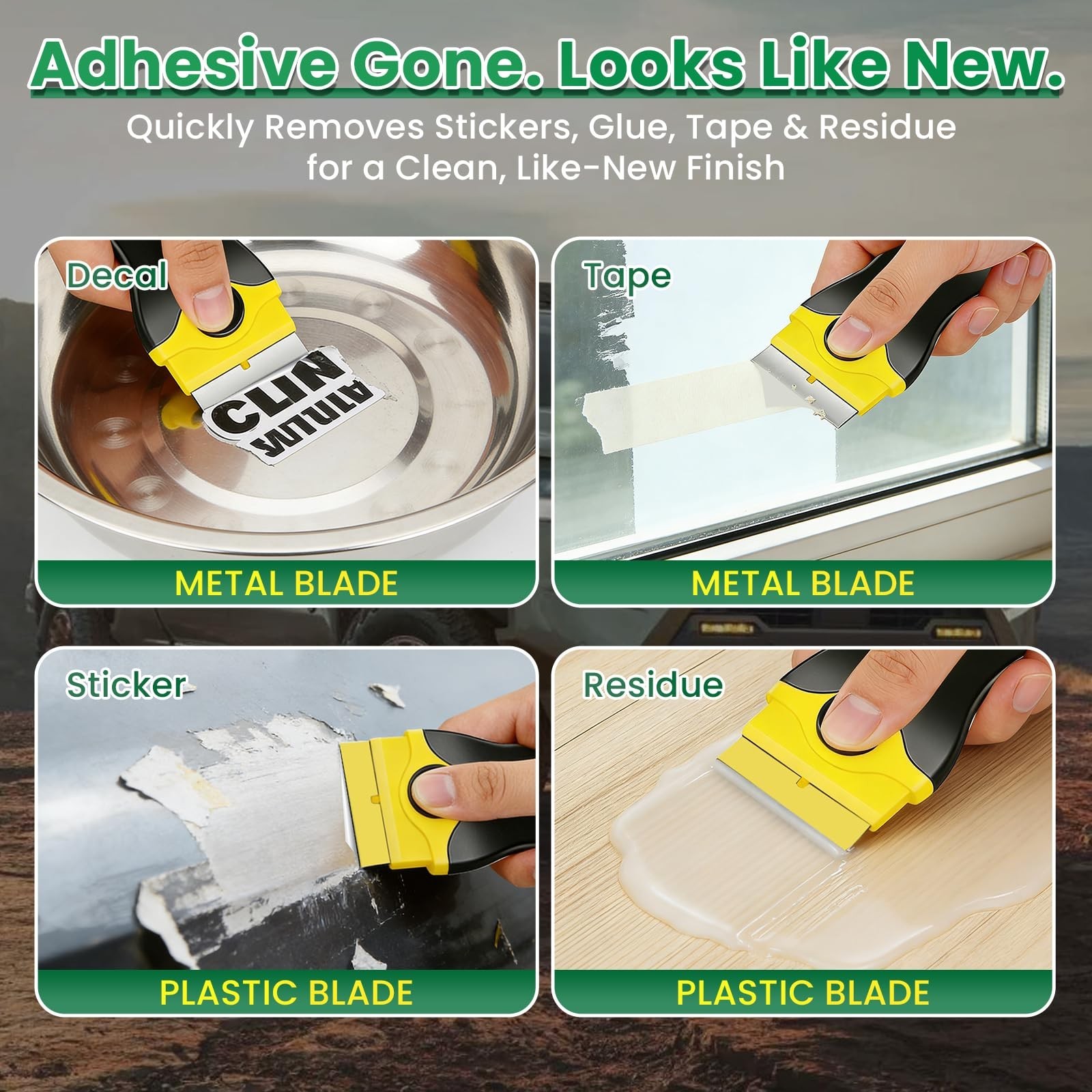 Adhesive Remover Spray for Cars, Glass & Plastic – Fast Glue & Sticker Cleaner,