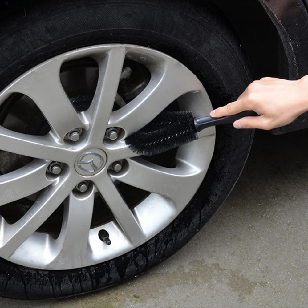 1pc Car Wheel Brush Tire Cleaning Brushes Tools Car Rim Scrubber Cleaner Duster