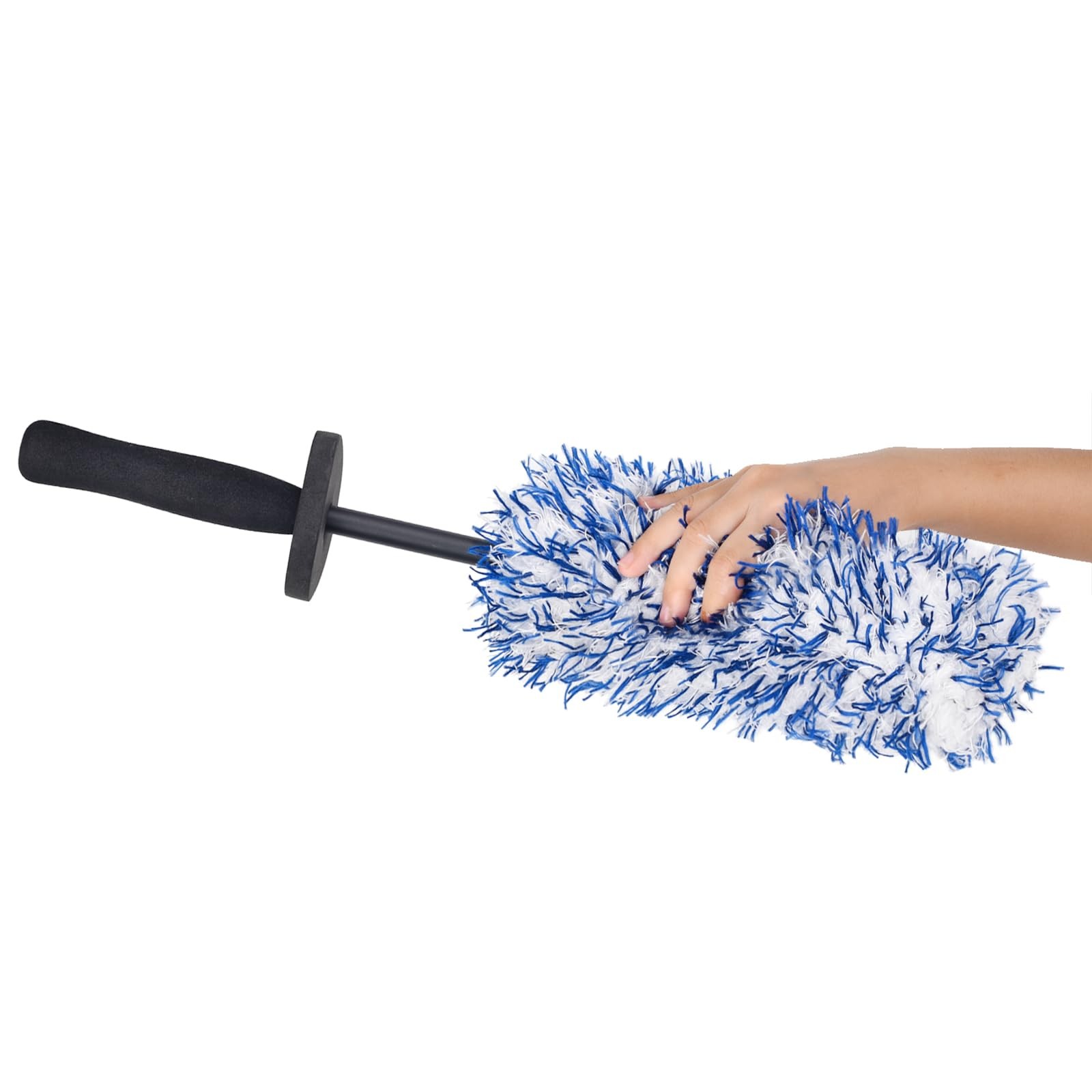 Car Cleaning Rim Cleaner Wheel Cleaning Brush, Metal Free Soft Synthetic Wool…