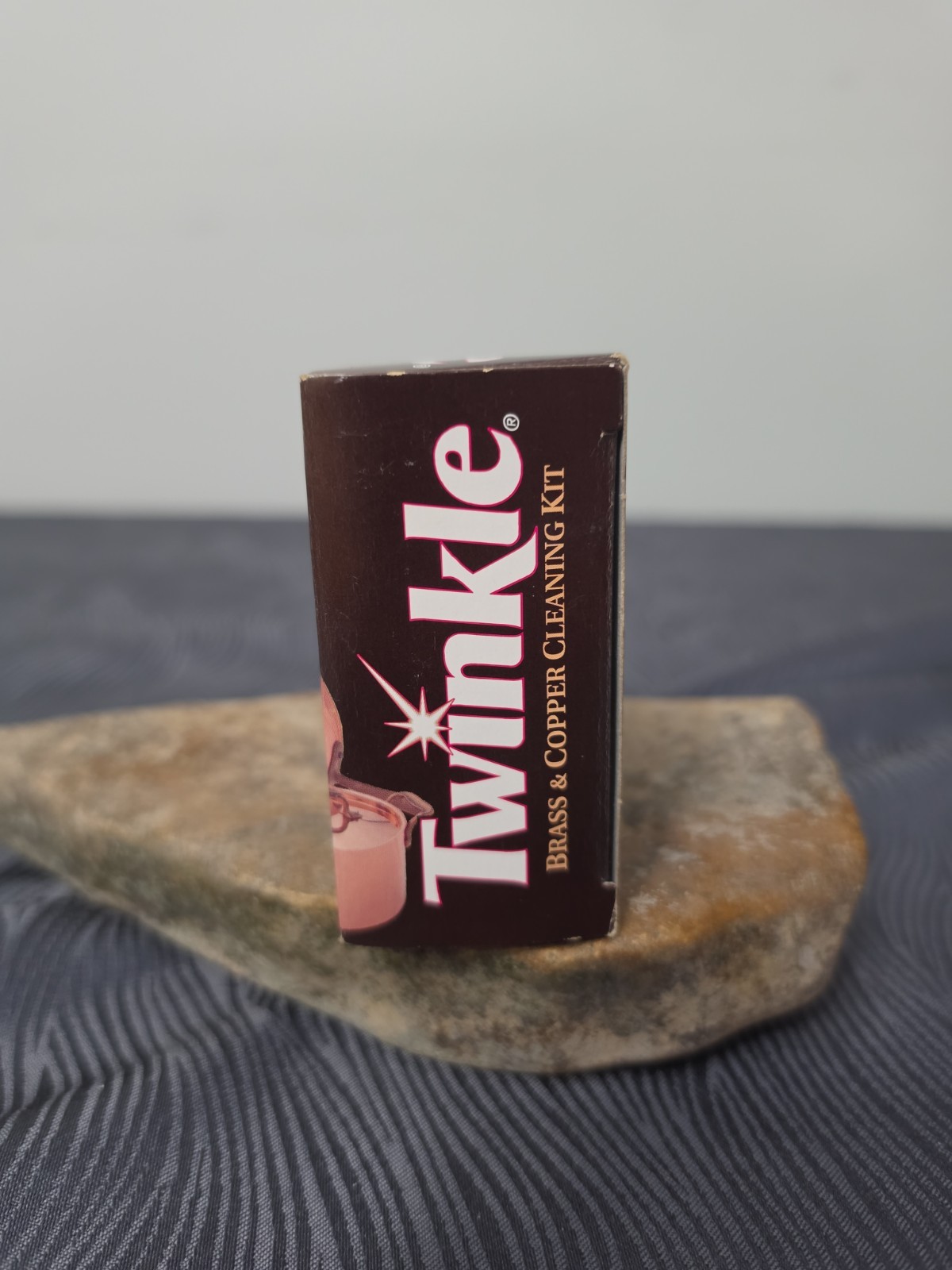 Vintage Twinkle Brass & Copper Cleaning Kit Box – Retro Kitchen Display Or Prop