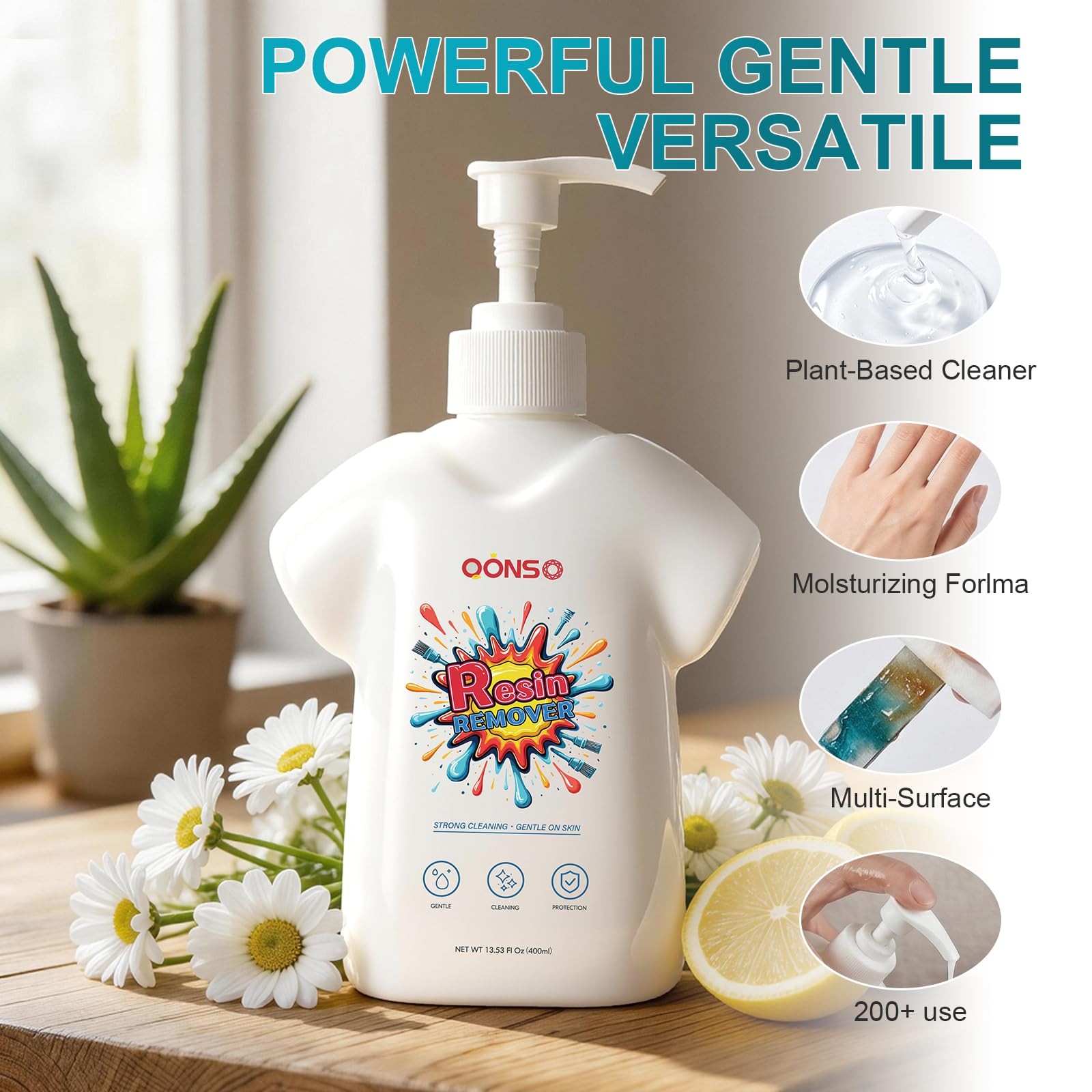13.5 OZ Gentle & Moisturizing Epoxy Resin Cleaner Remover – A Natural, Comfor…