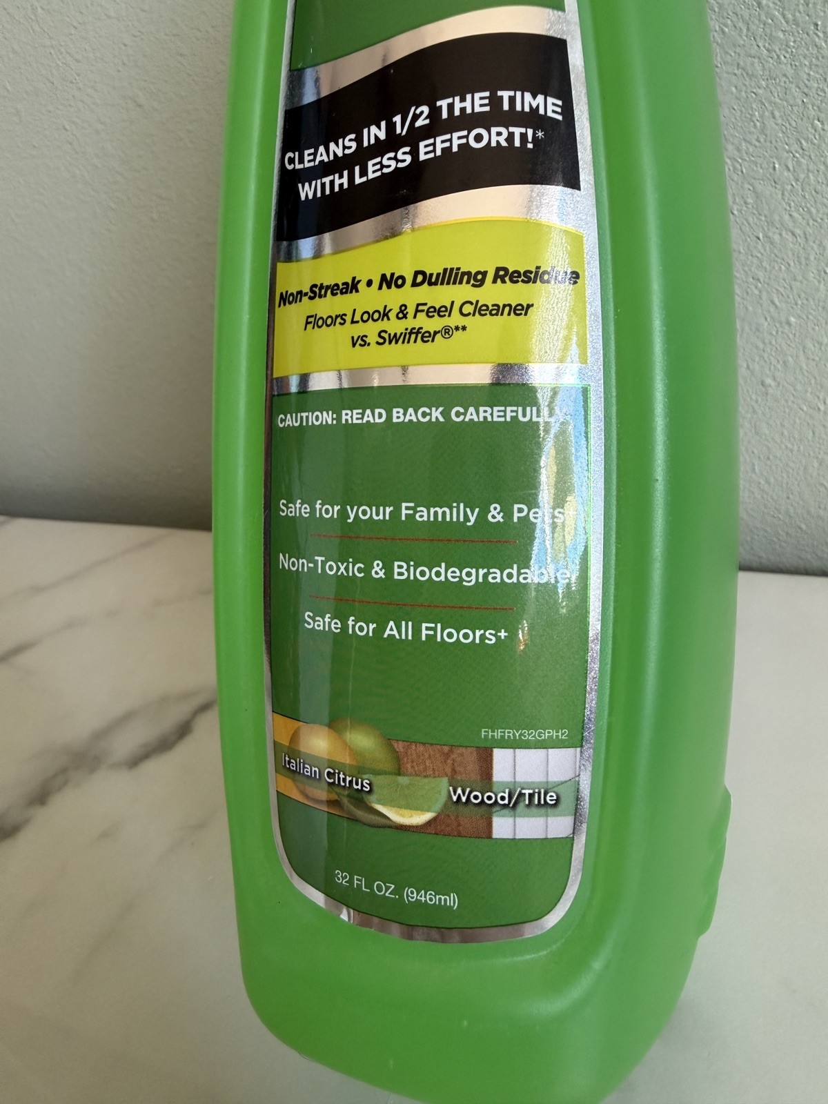 Shark Sonic Duo Wood & Hard Floor Cleaner ITALIAN CITRUS 32 Oz Barely Used