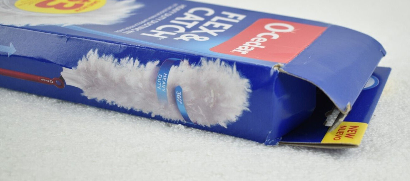 O-Cedar Flex & Catch Heavy Duty Dusting Kit / 1 Extendable Handle / 3 Dust Pads