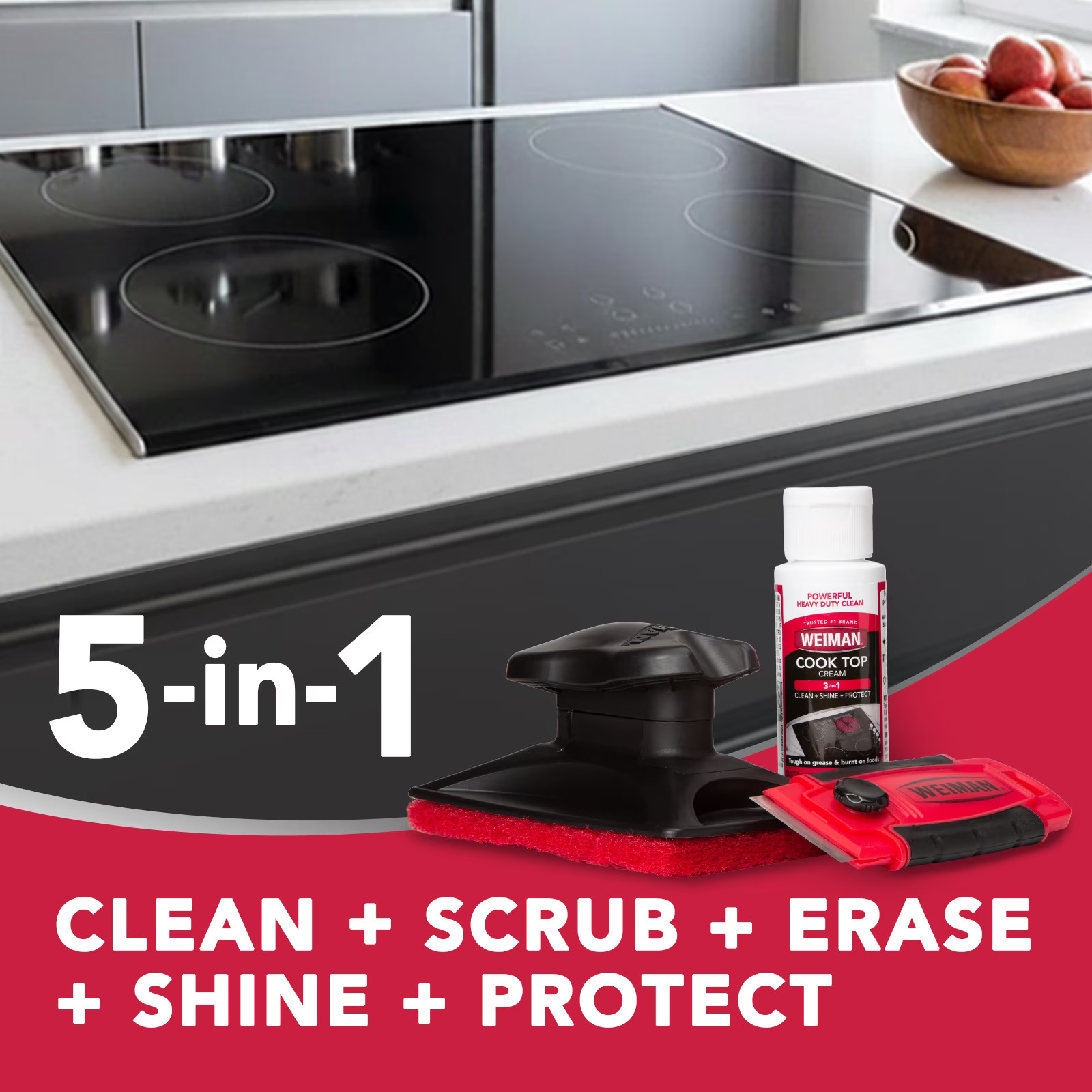 5-In-1 Cook Complete Cleaning Kit – Includes Cream, Scrubbing Pad and Scraper