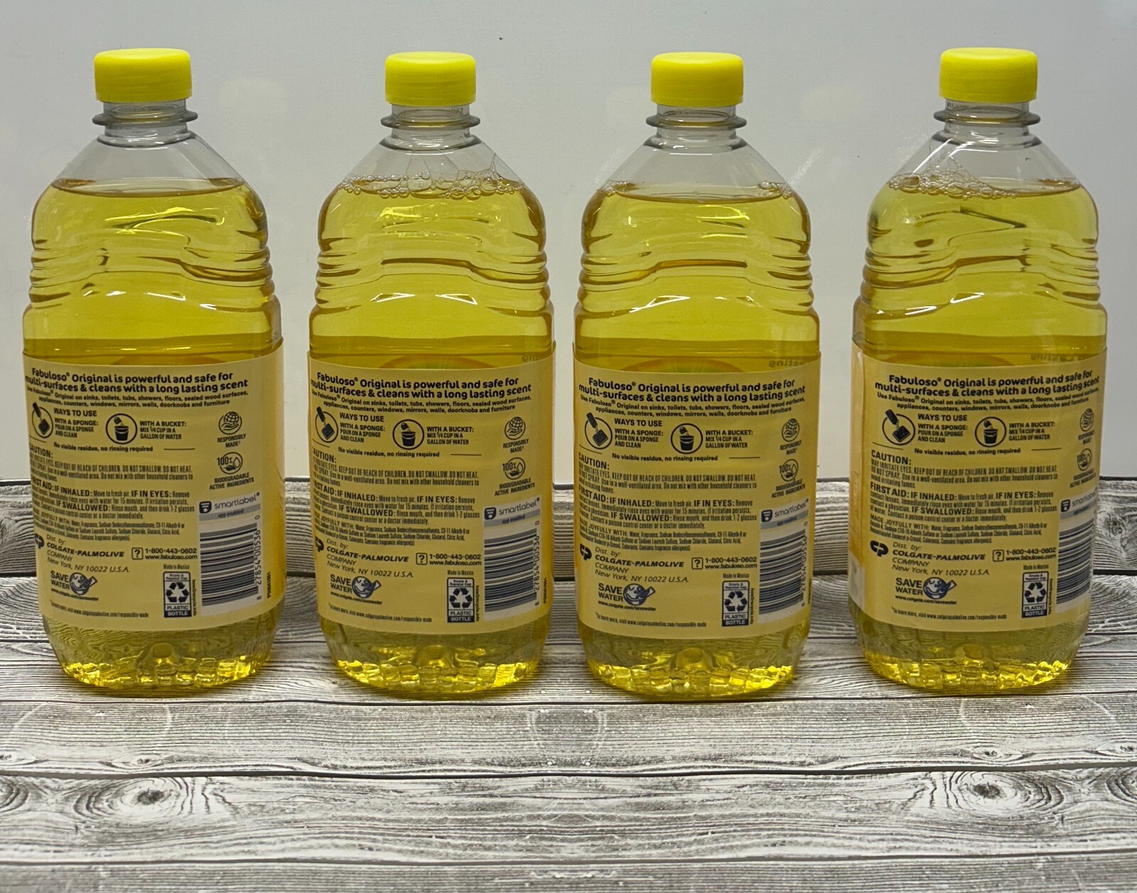Lot of 4 Fabuloso-Original Multi-Use Cleaner- Refreshing Lemon – 16.5 oz Bottles