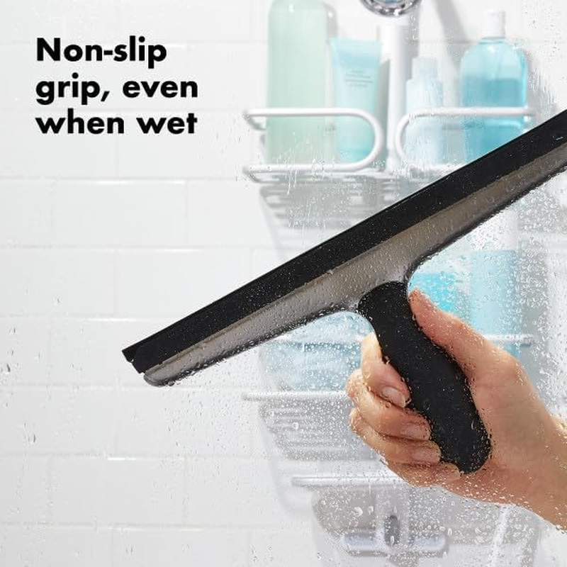 OXO Good Grips Stainless Steel Squeegee – All-Purpose for Bathroom, Glass Shower