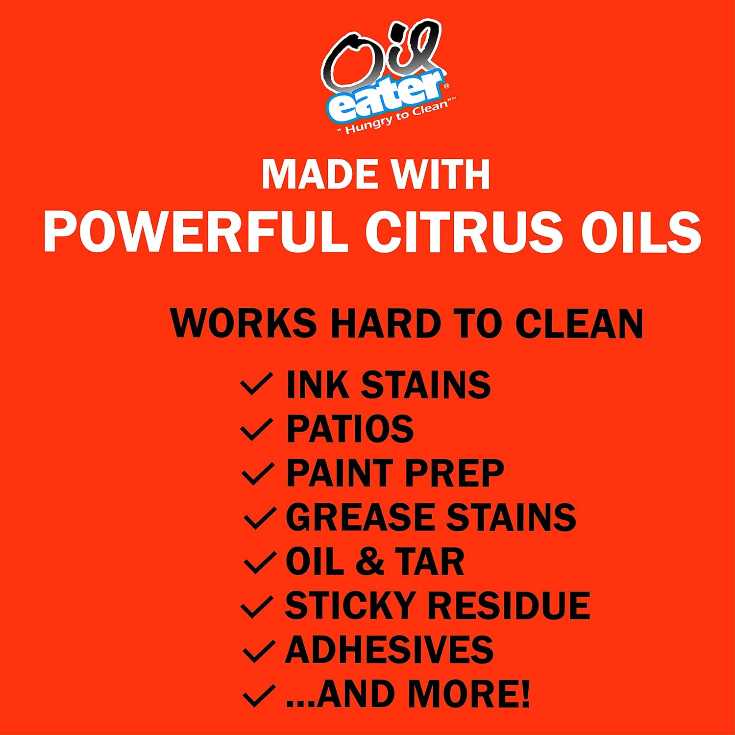 Orange Cleaner Degreaser, 1-Gallon Concentrate for Oil Removal, Grease Stains an