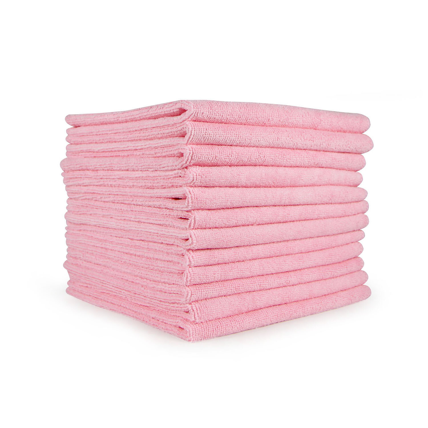 Microfiber Cleaning Cloth Packs of 12 – Reusable 12 x 12 Color Options – 320 GSM
