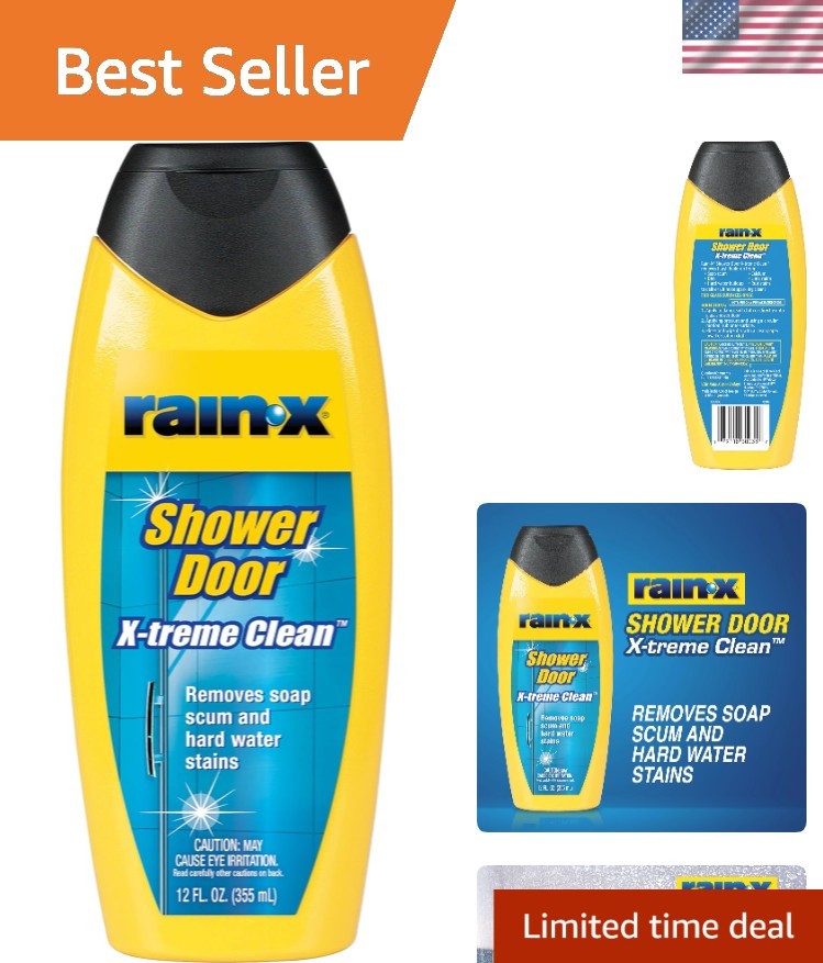 12 Oz Concentrated Shower Door Cleaner by Rain-X – Easily Removes Tough Build-Up