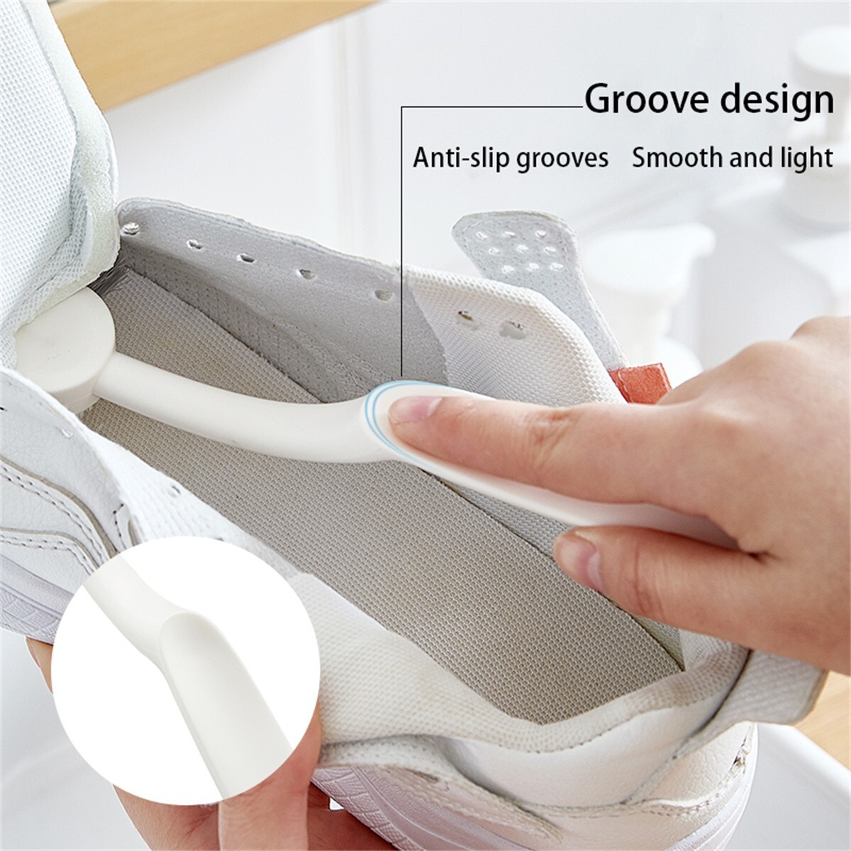 Cleaning Brush Shoes with Handle Multi- Use,Clothes Kitchen Washing Brush
