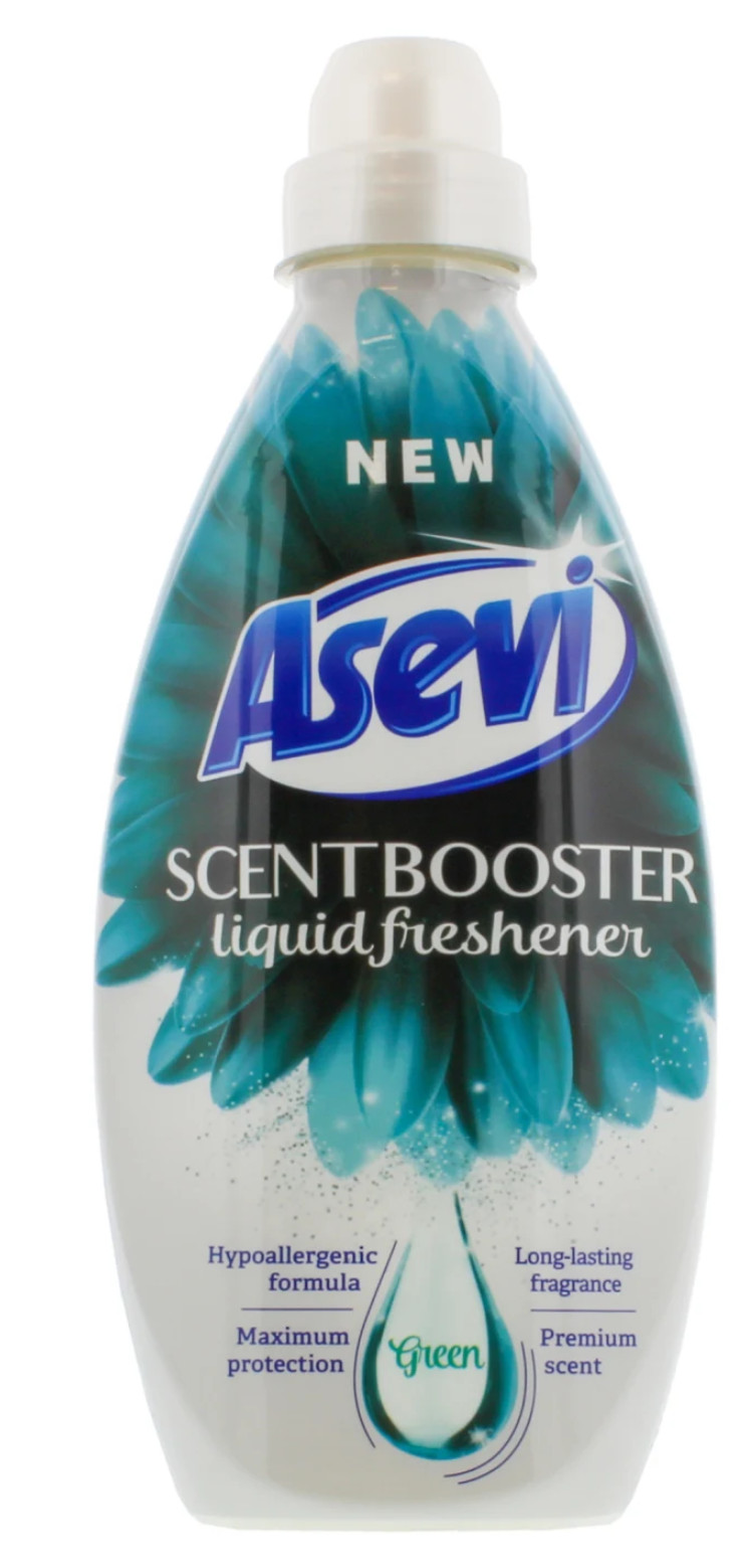 Asevi Scent Booster 36 Washes – Green, Hypoallergenic, Long Lasting Fragrance