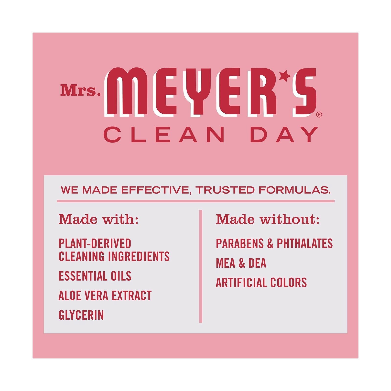 Mrs. Meyer’s Dishwashing Liquid Dish Soap Cruelty Free Formula Peppermint Scent
