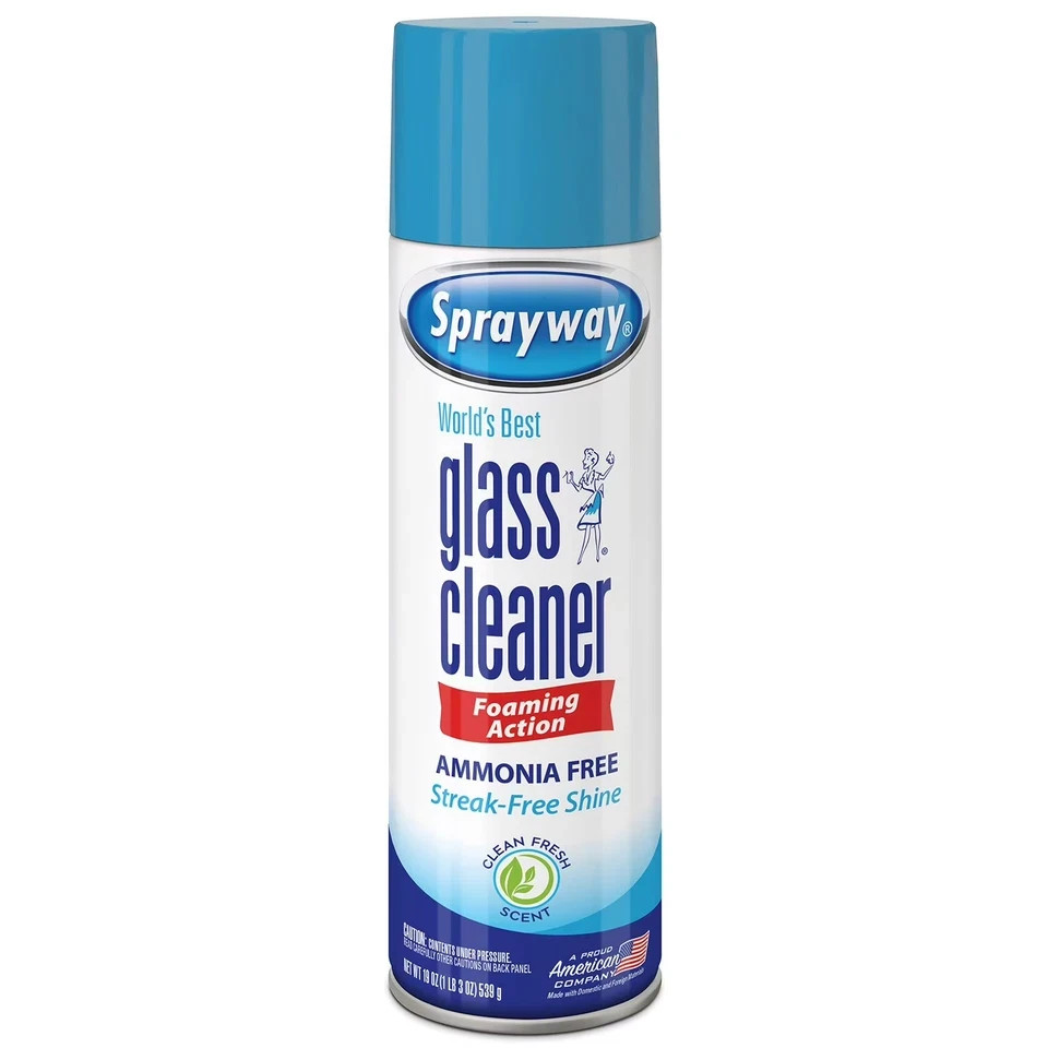 Sprayway Glass Cleaner 19 Ounce Pack of 4 Streak Free Shine