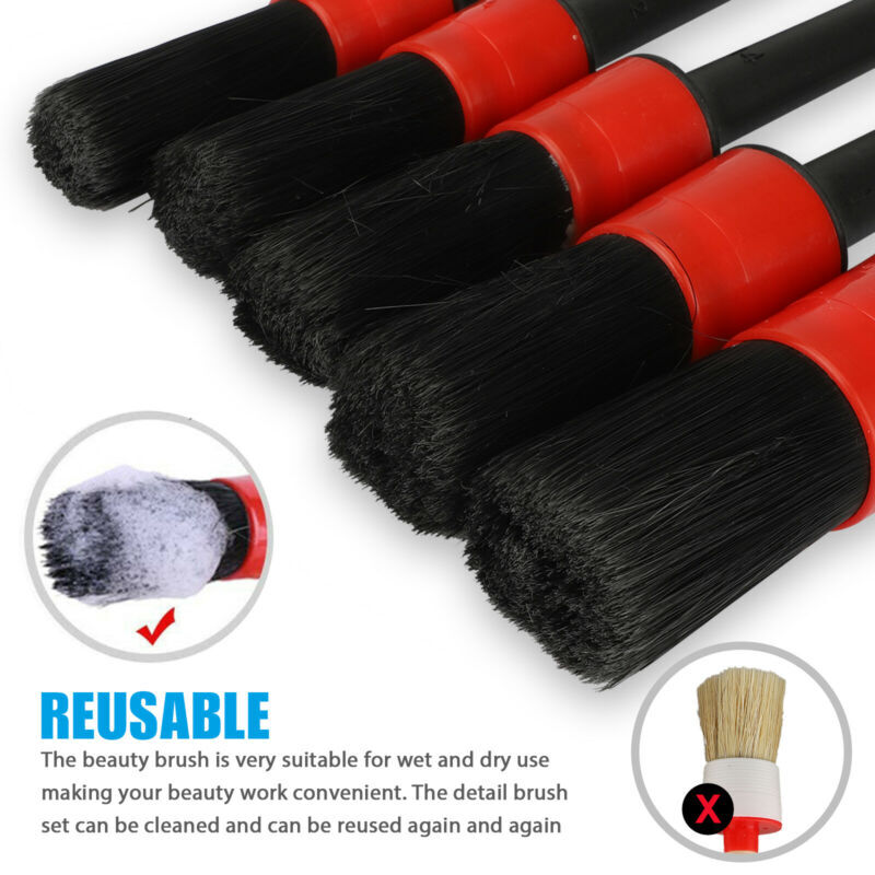26Pcs Car Drill Wash Brush Auto Interior Wheel Home Detailing Clean Perfect Gift