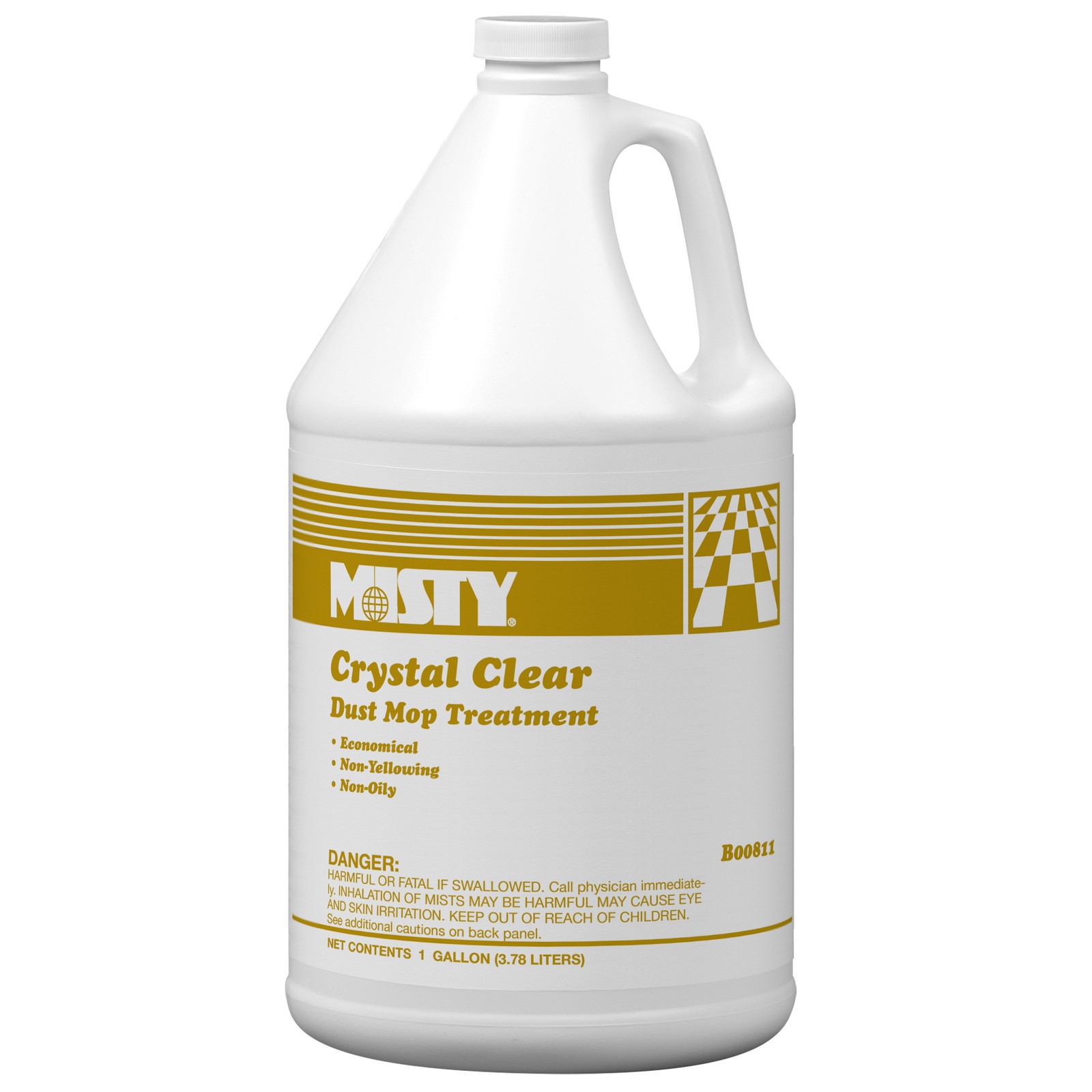 MISTY Crystal Clear Dust Mop Treatment – 1 Gallon (Case of 4) 1003411 – Helps in