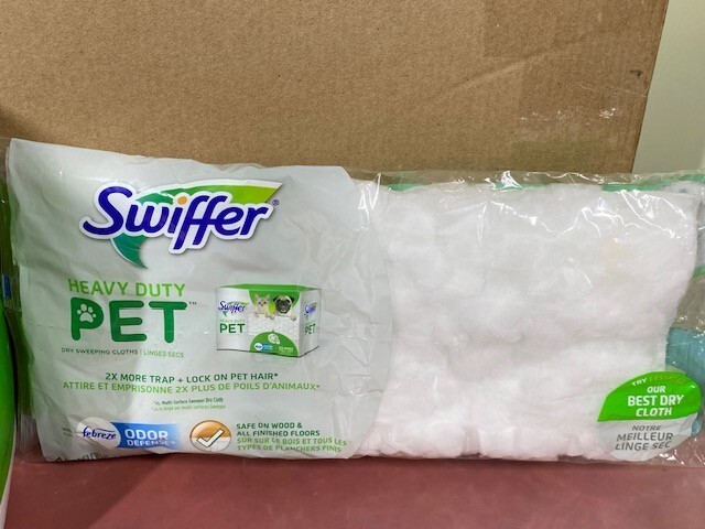 Swiffer Sweeper Heavy Duty Pet Dry Refills, Febreze Odor Defense, 24 Ct Dry Pads