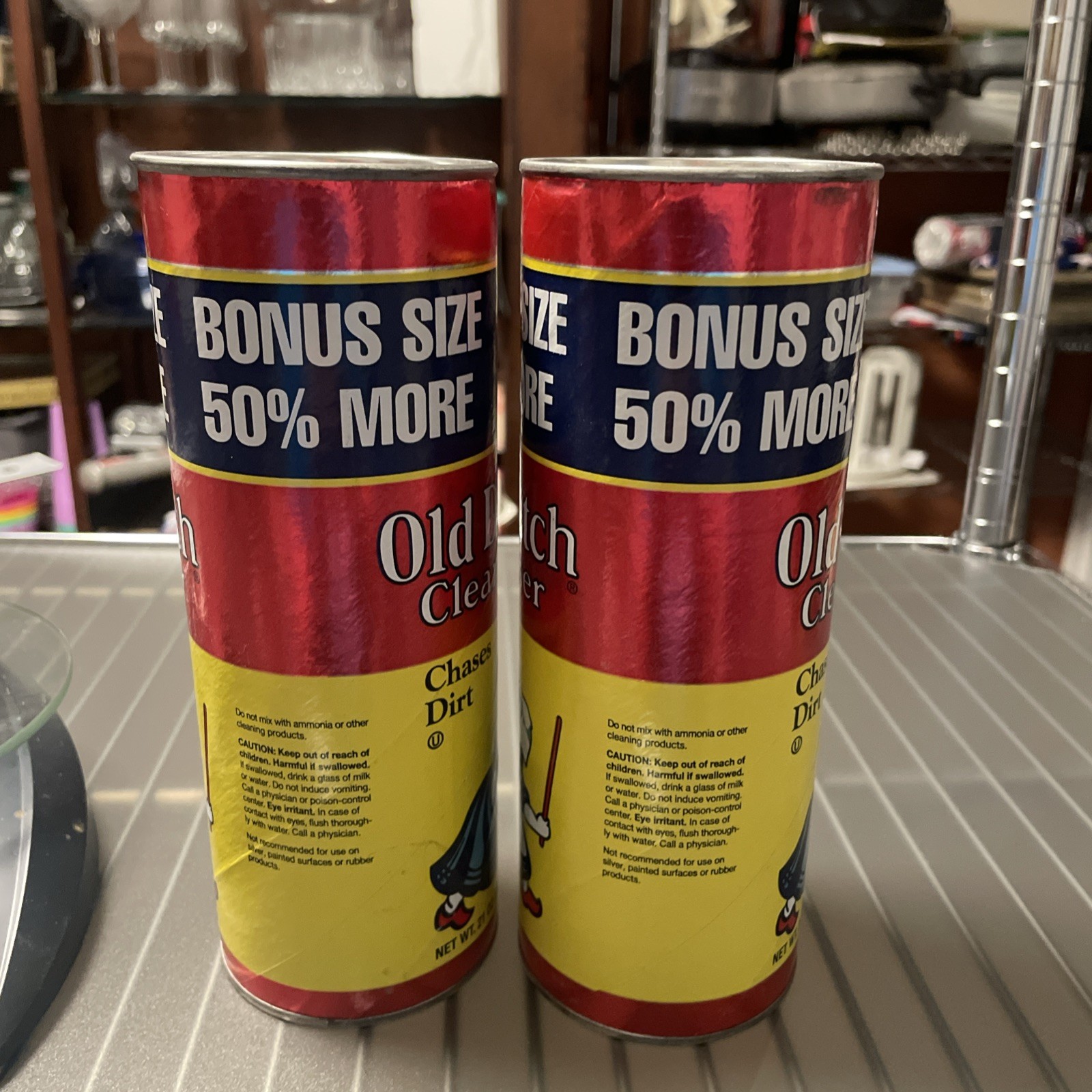 Old Dutch Cleanser Powder Vintage 1980s(set of 2)21 Oz New Old Stock Sealed Top