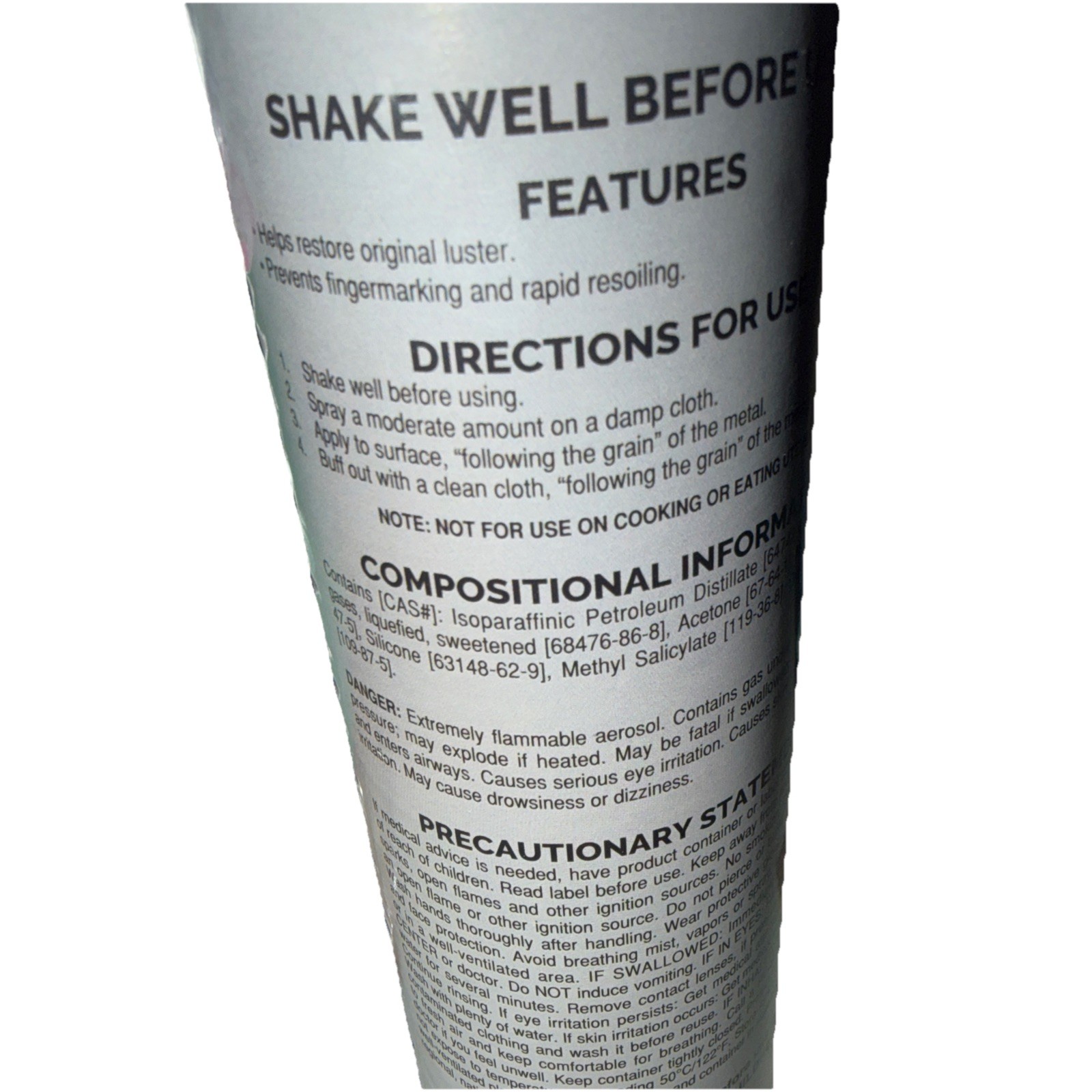 PRO-SOURCE PS496635 Aerosol Oil-based Stainless Steel Polish 20oz, New