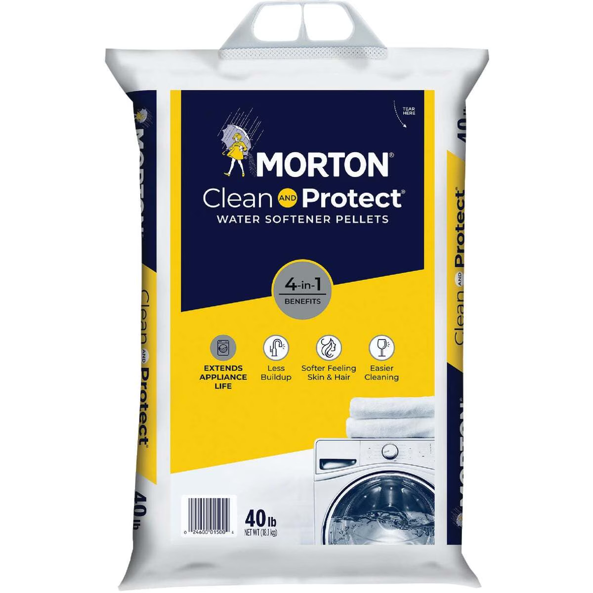 NEW 6 pack Morton Clean and Protect Water Softener Salt Pellets, 40 lb FREESHIPP