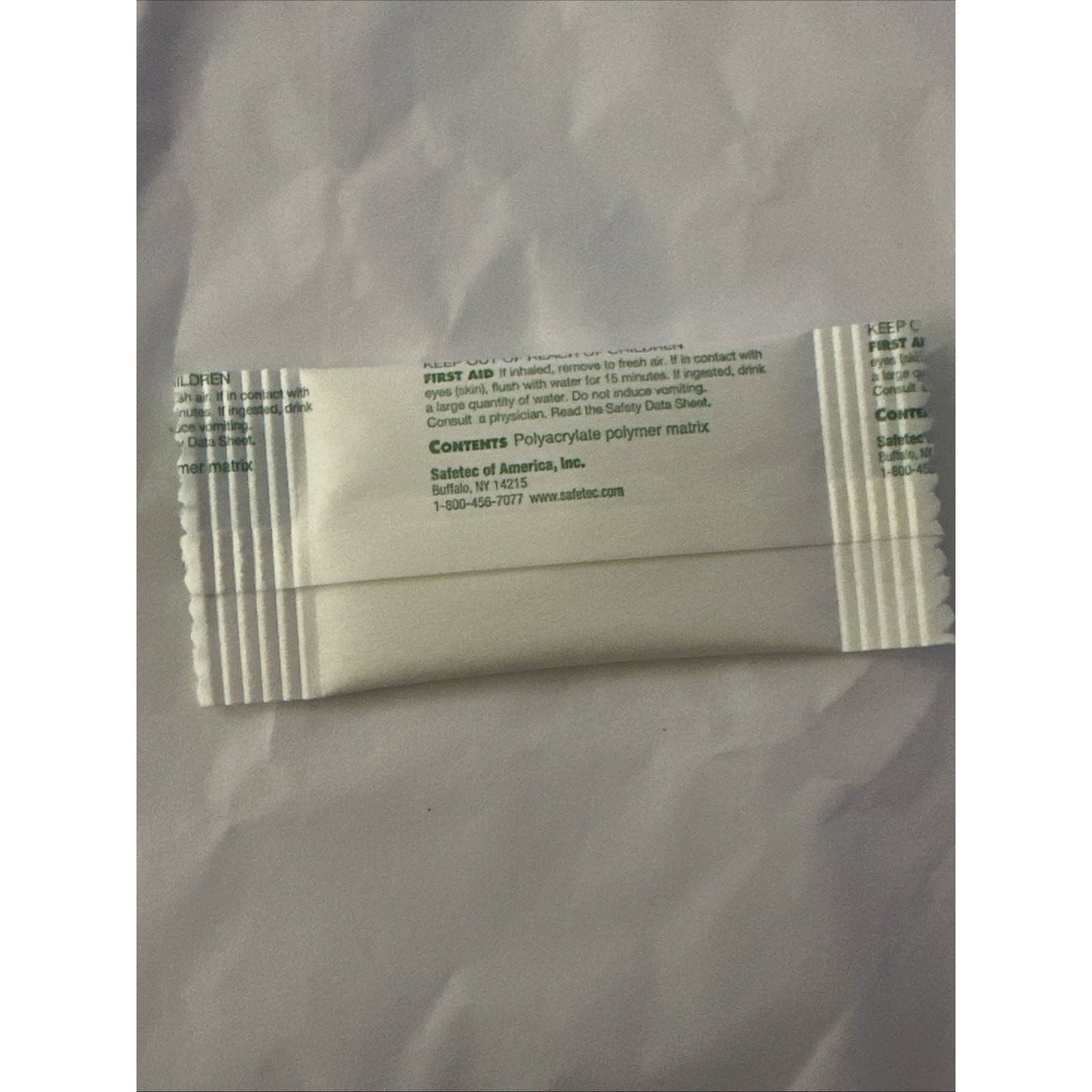 Safetec Green-Z Solidifier Fluids Absorbent Powder 0.14oz 4g. 20 -Packets