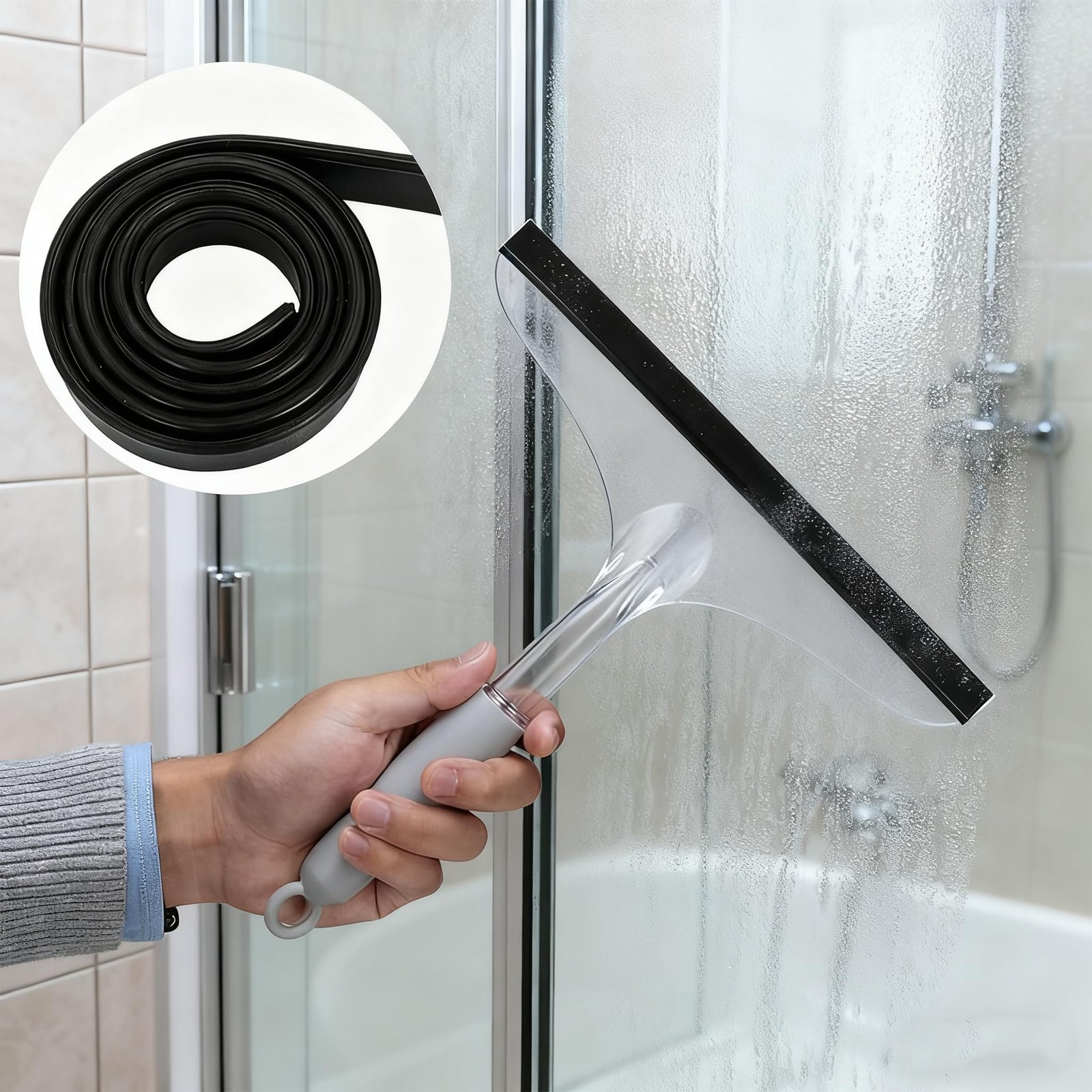 4 Rolls Silicone Squeegee Rubber Refill Blades – 3X 41 Inch & 1x 18 Inch – St…