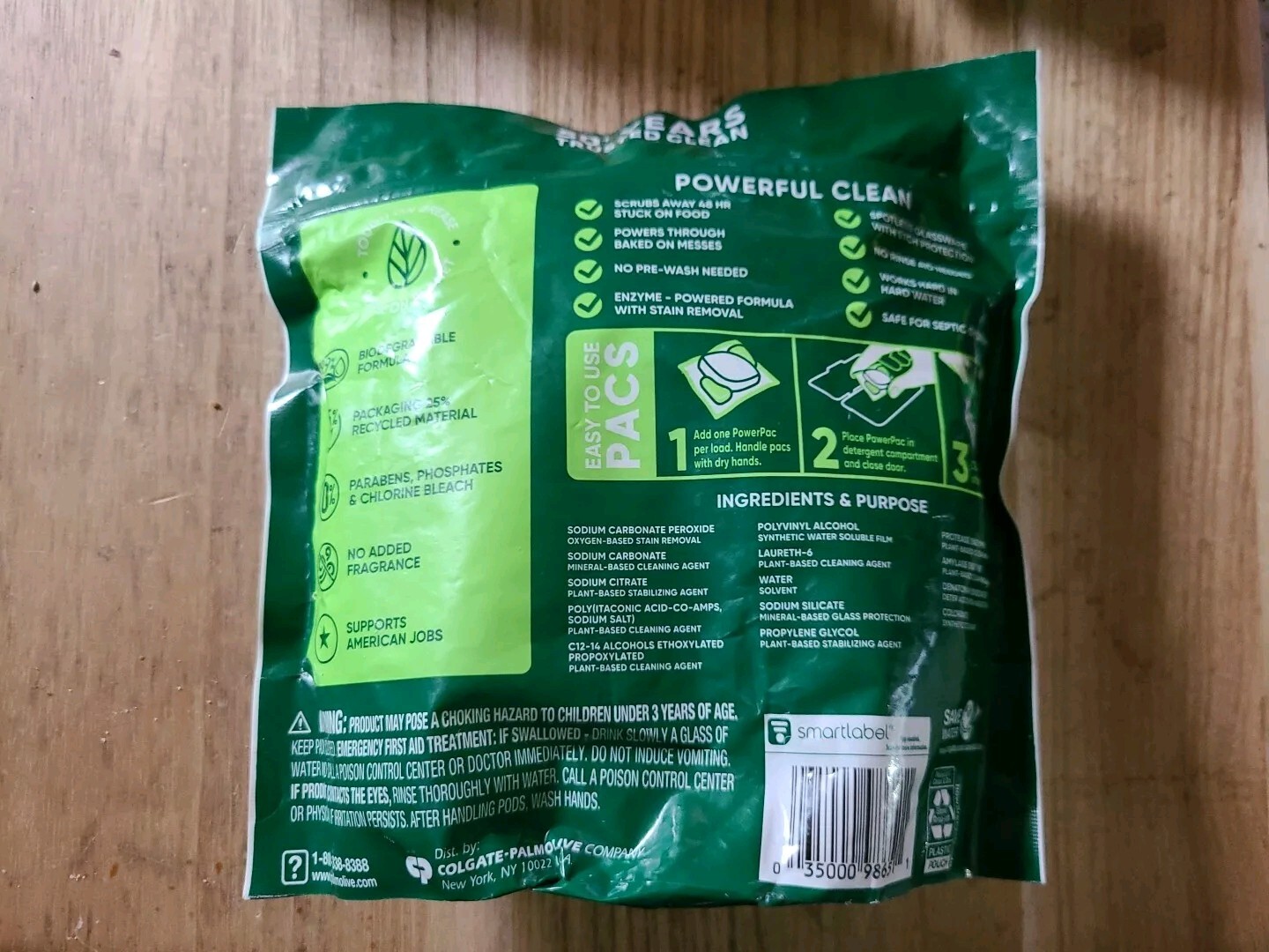 ✅️2 Lot Palmolive Powerpacs Dishwasher Pods 99.9% Biodegradable Formula 72 Packs