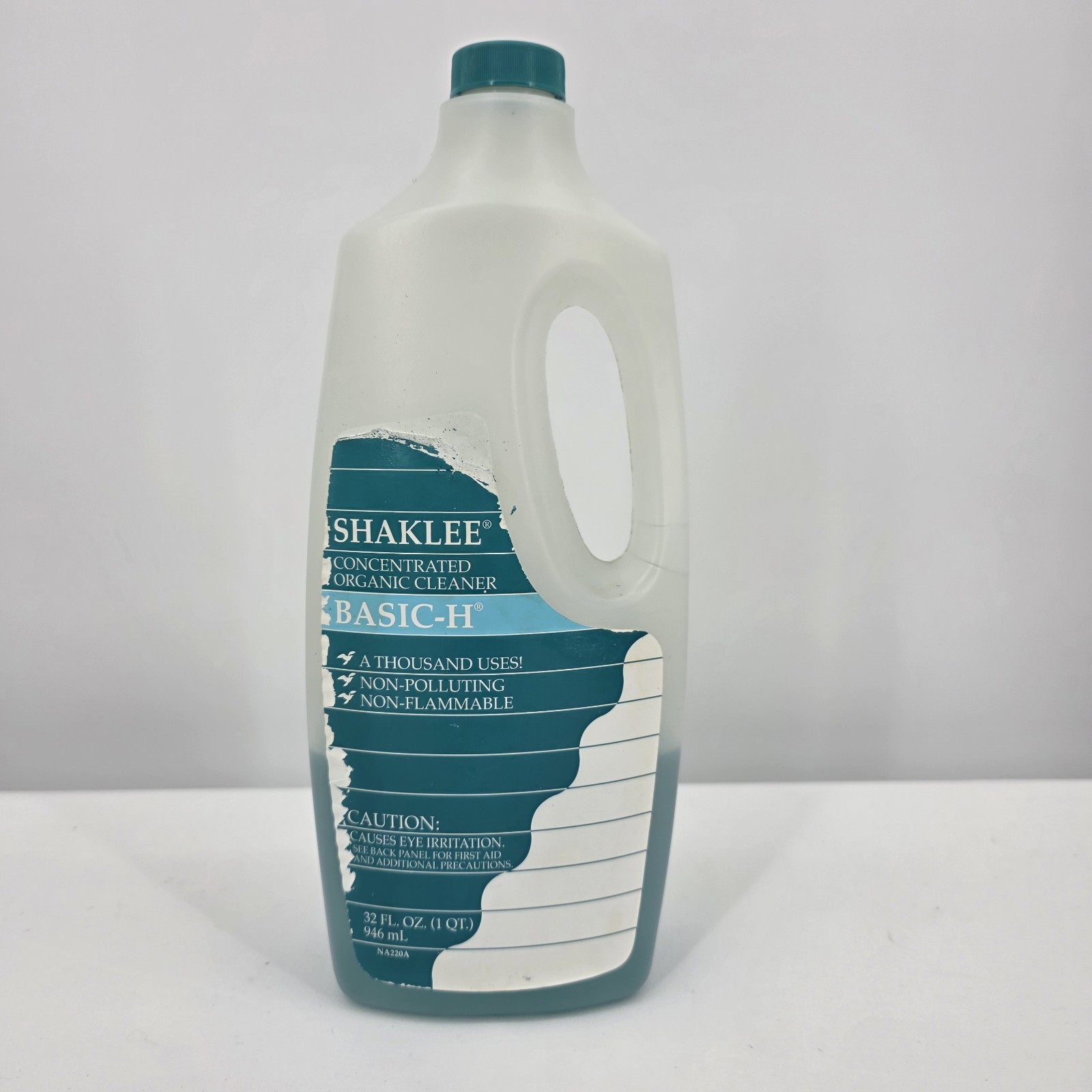 Shaklee Basic H Concentrated Organic Cleaner 1/4 Full Vintage