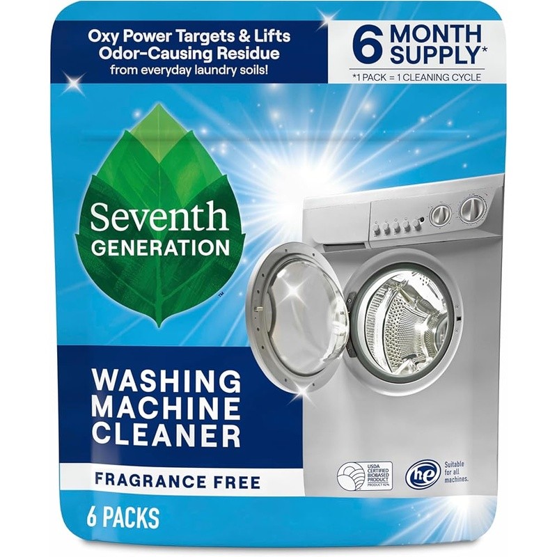 Washing Machine Cleaner Oxy Power Odor Eliminator Biobased 6 Month Supply New