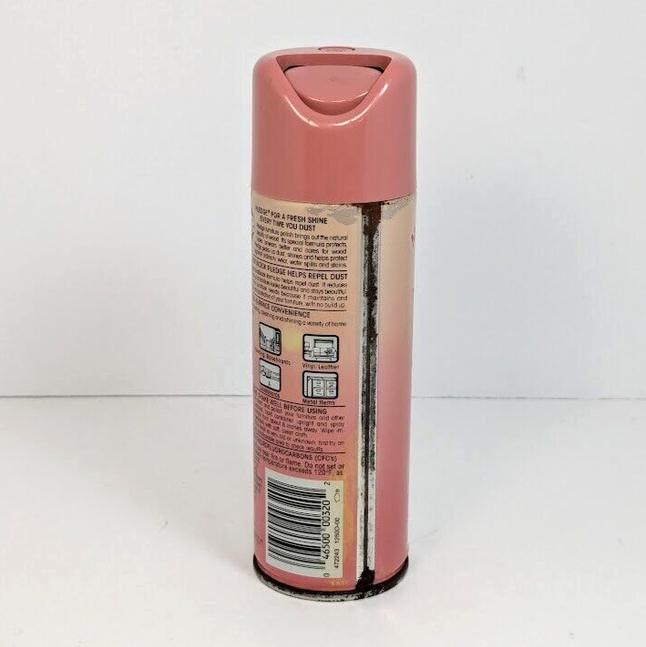 Pledge Spring Fresh 7oz Pink 1991 Spray Can Johnson Wax Dust Used Movie TV Prop
