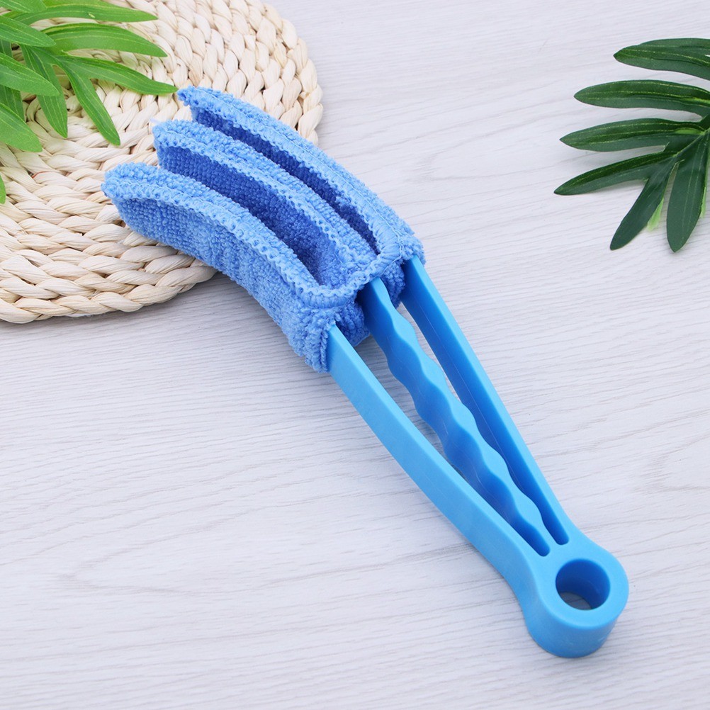 4Pcs Window Blind Brush Cleaner with Durable PP Handle and Ultra Fine Cloth
