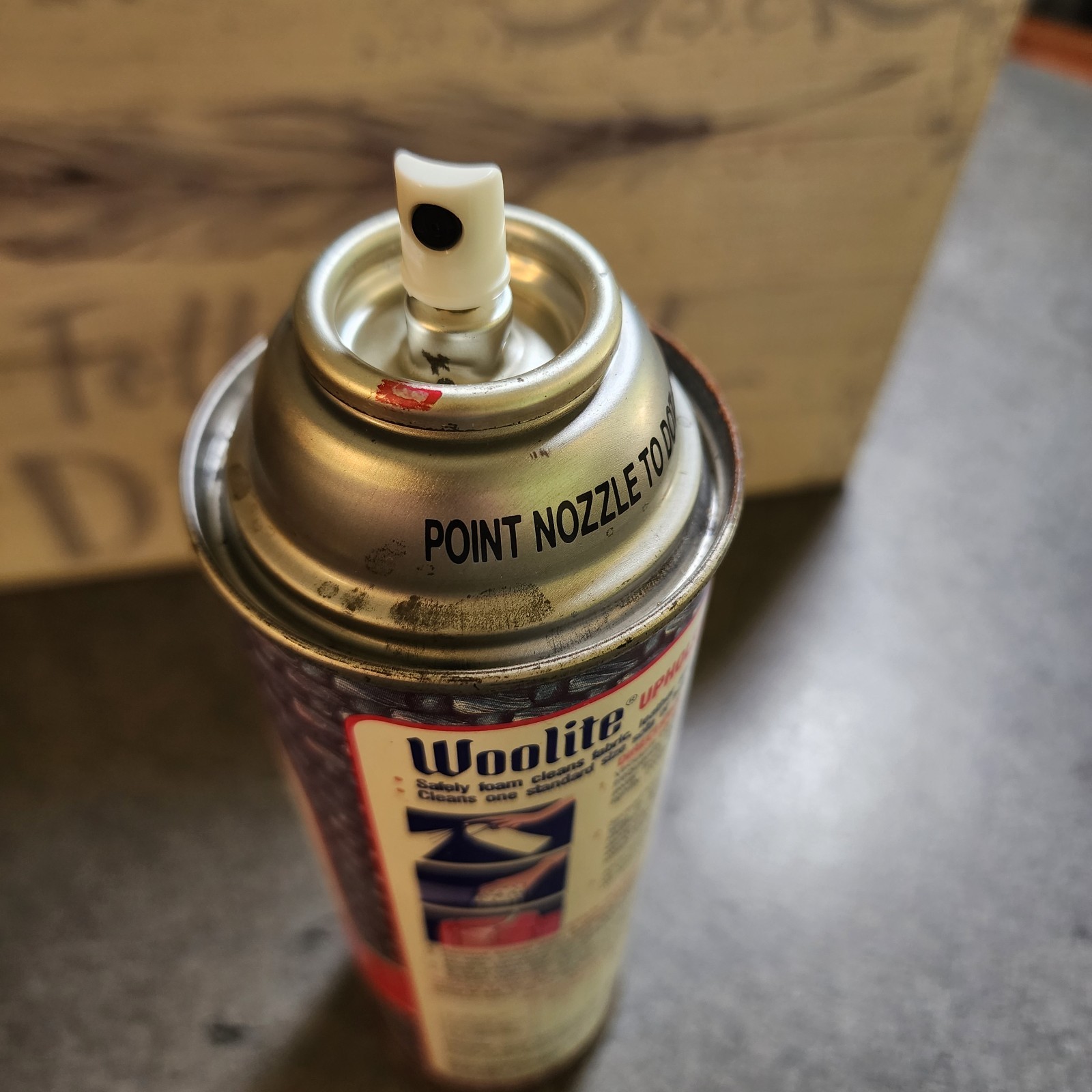 Vintage Woolite Upholstery Cleaner 14oz Classic Partial Can Aerosol