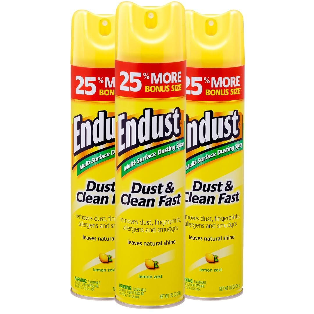 Lemon Zest Multi-Surface Dusting and Cleaning Spray, Lemon Zest, 3-Pack
