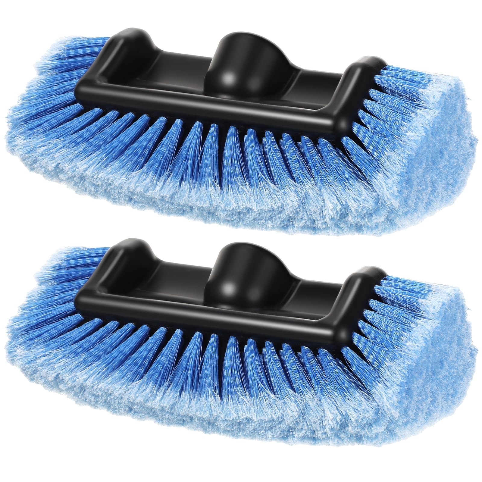 2 Pack Car Wash Brush Heads with Soft Bristles for Auto Truck RV Cleaning
